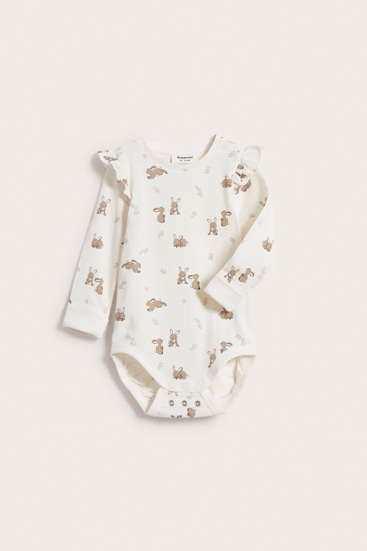 Mönstrad body baby - Offwhite - 6