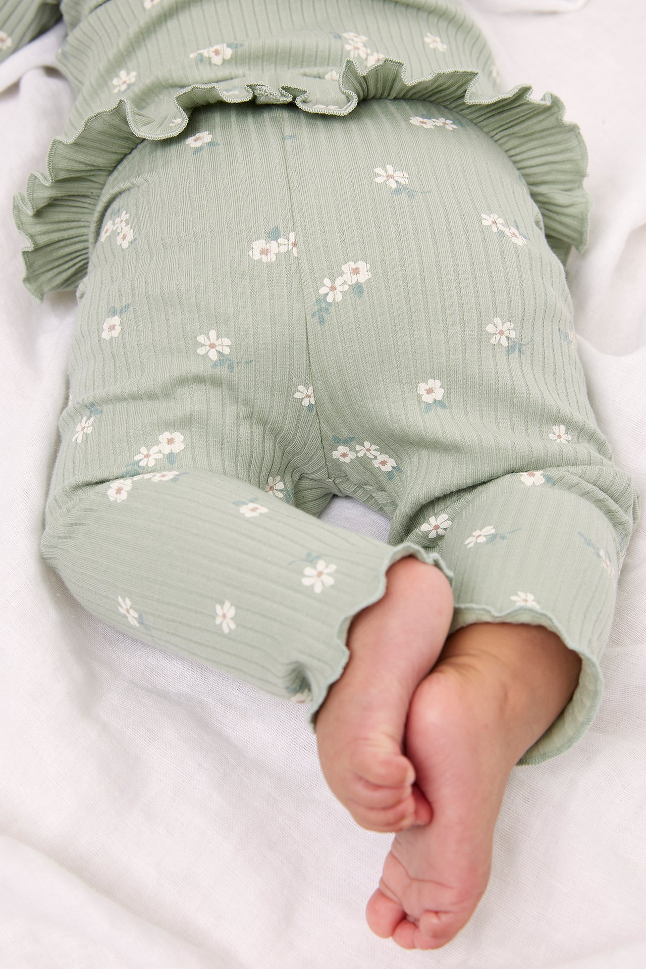 Prążkowane legginsy dla niemowląt