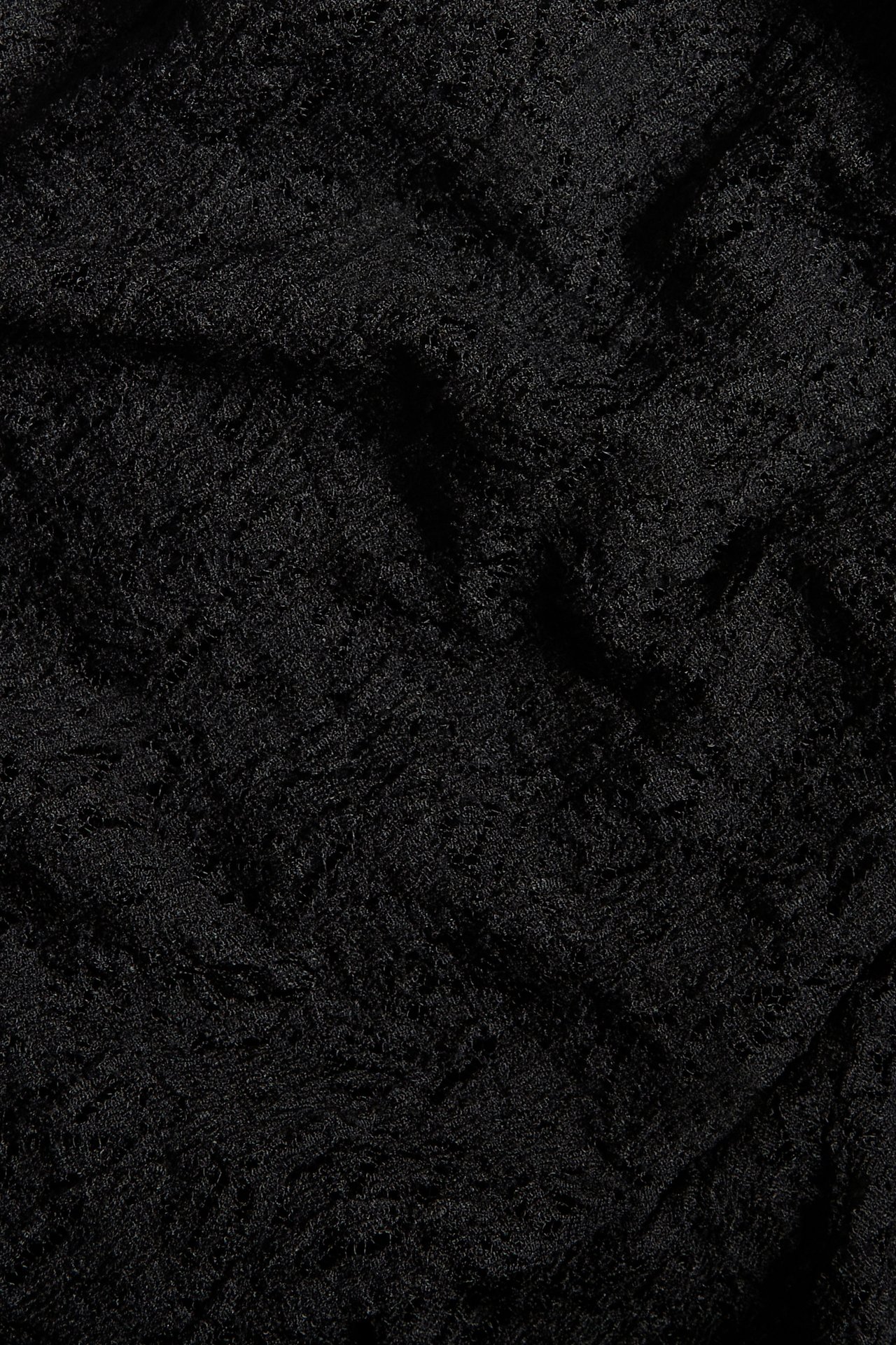 Spodnie z koronki - Czarne - 6
