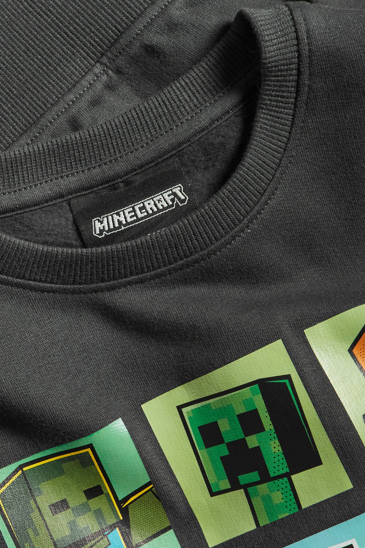 Sweatshirt Minecraft - Svart - 1