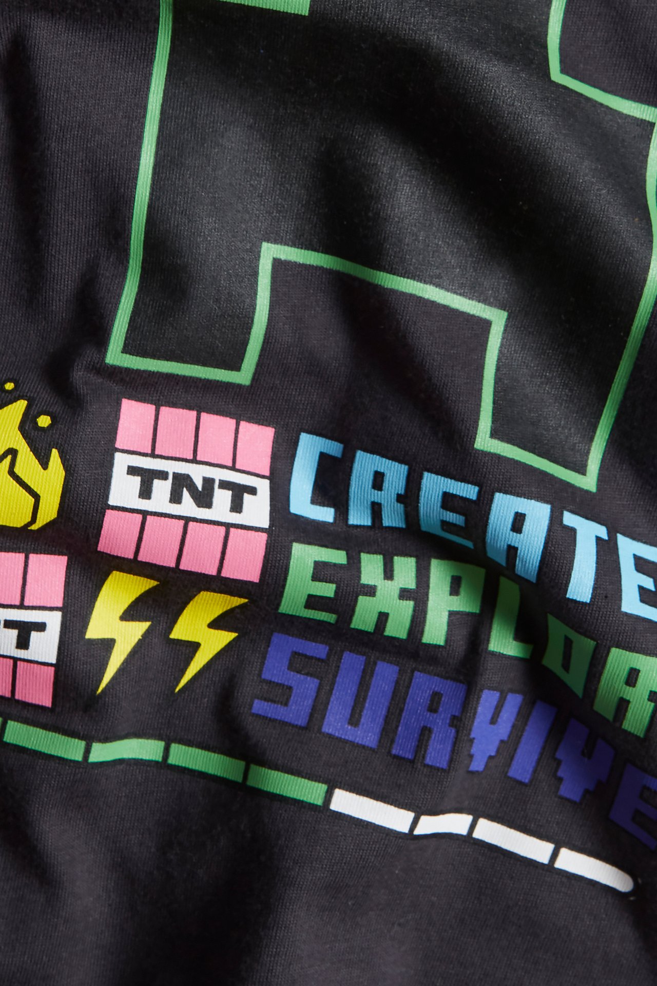 T-shirt Minecraft - Czarne - 1