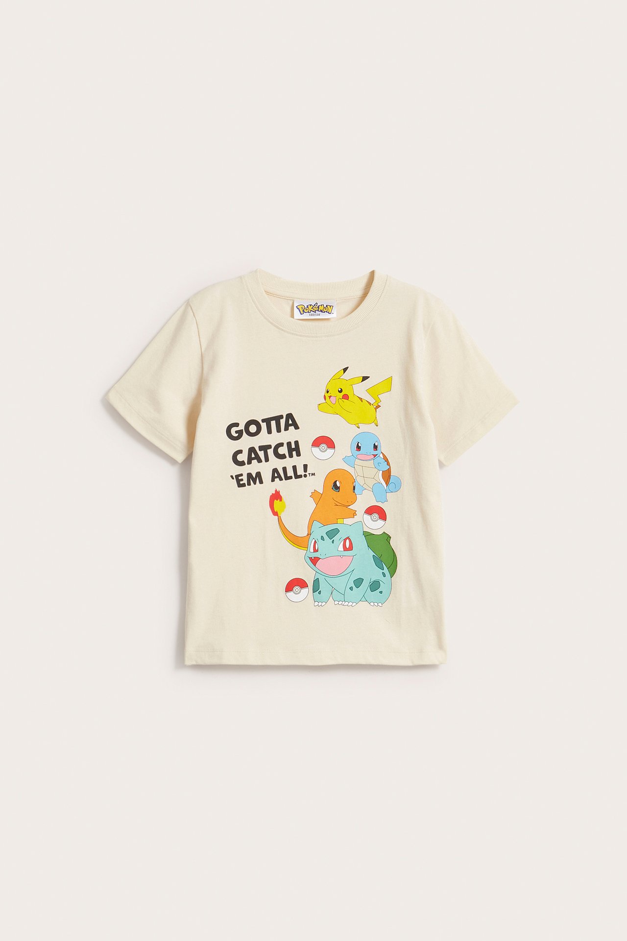 T-shirt Pokemon - Jasnobeżowy - 2