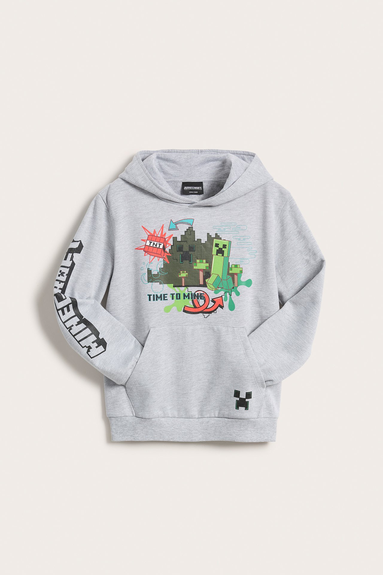 Minecraft-huppari - Vaaleanharmaa - 2