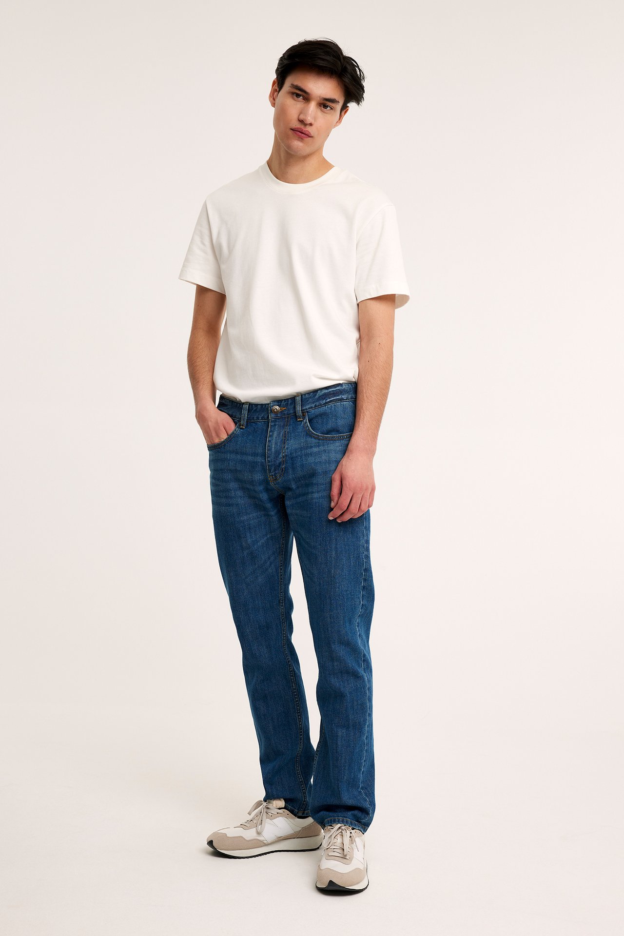 Hank regular jeans - Blå - 189cm / Storlek: 33/34 - 1