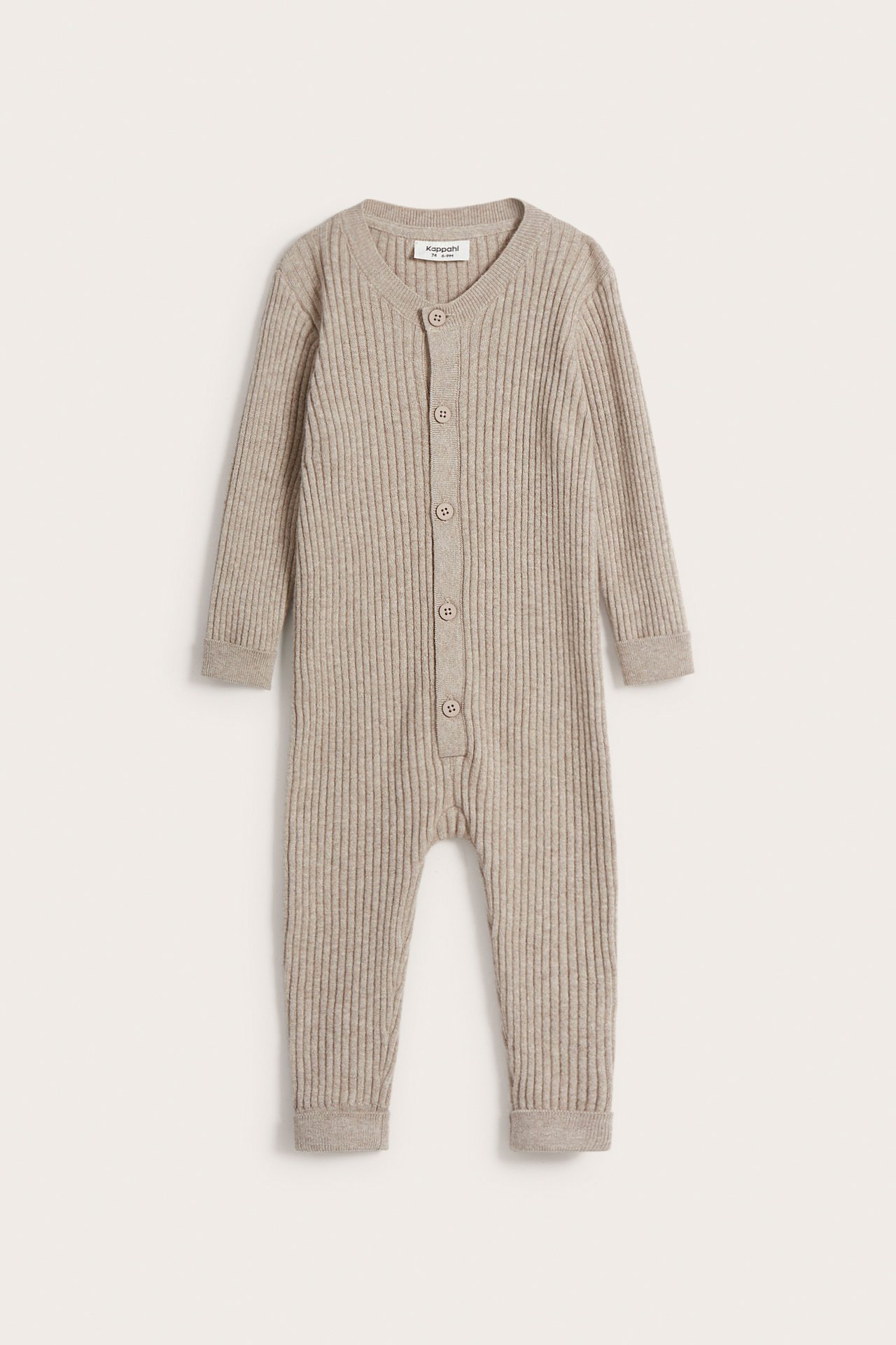 Pikkulasten villainen neulehaalari - Meleerattu beige - 7