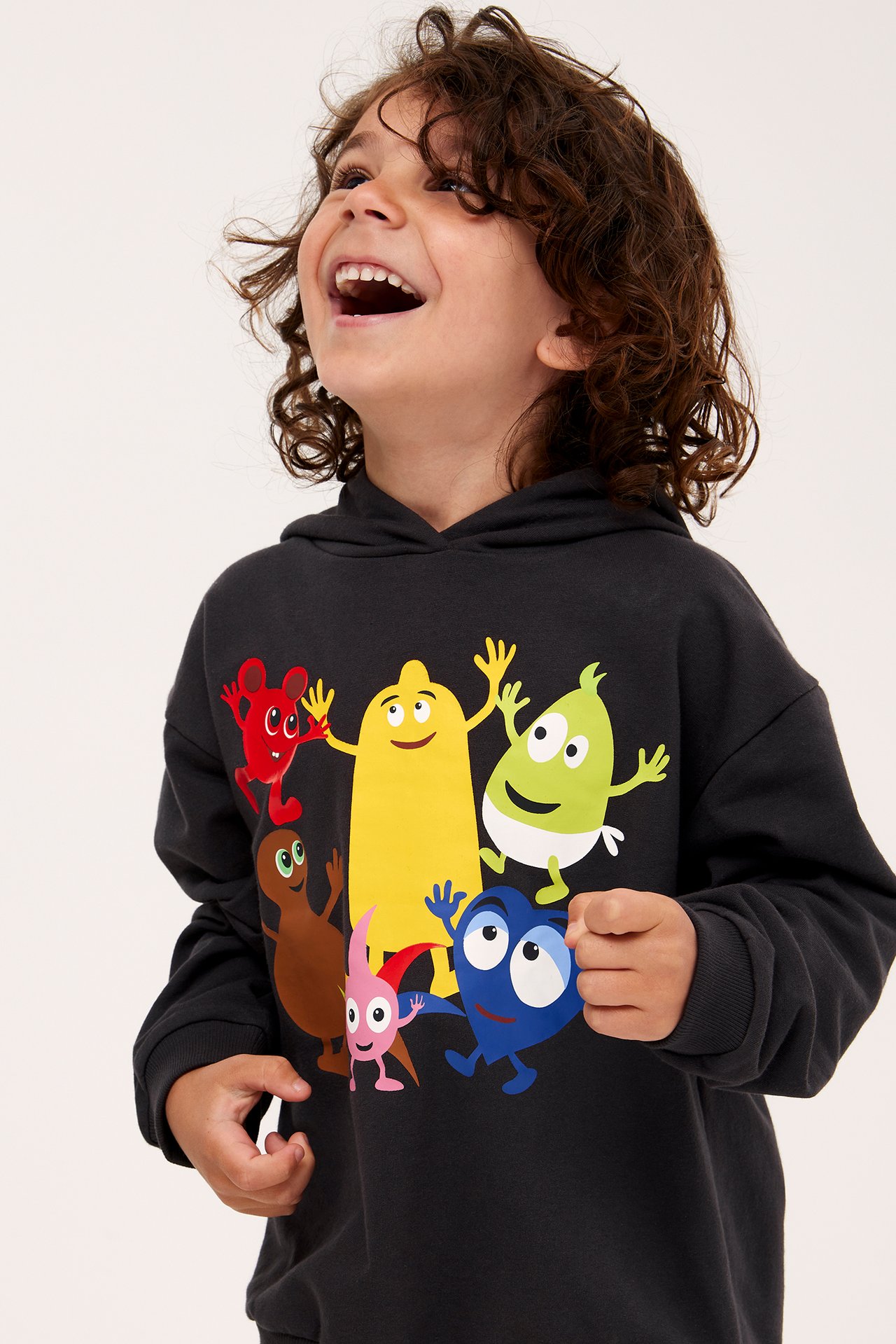 Bluza z kapturem, Babblarna - Czarne - 1