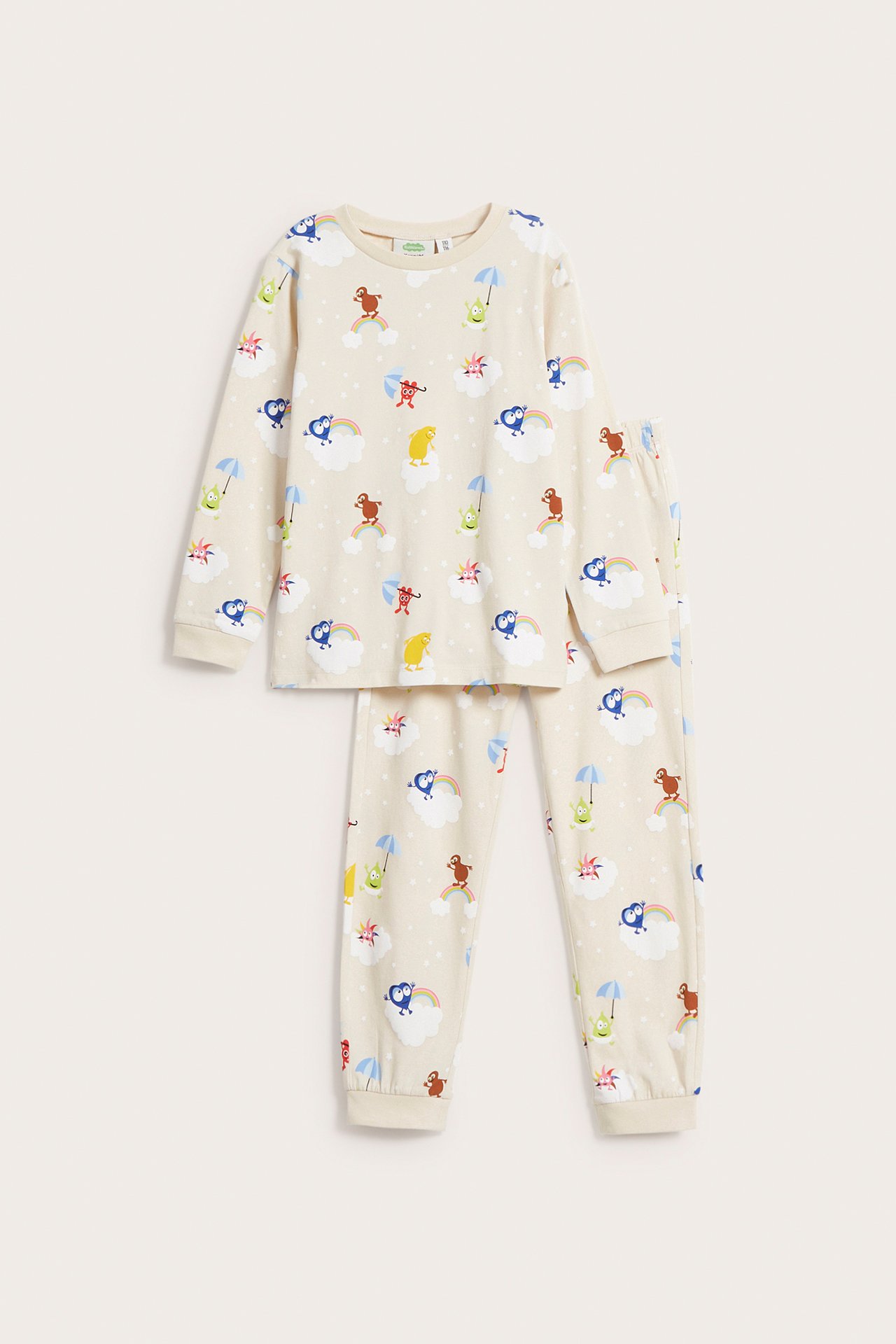 Babblarna-malliston pyjama - Vaaleanbeige - 5