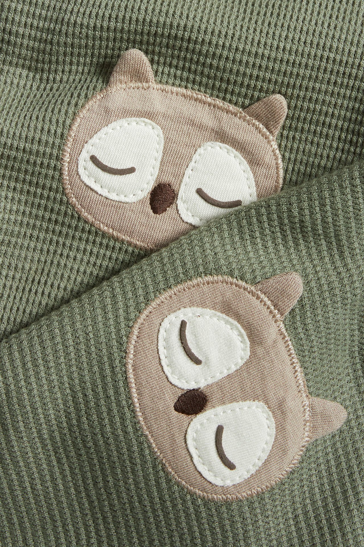 Legginsy z aplikacją - Zielony khaki - 2