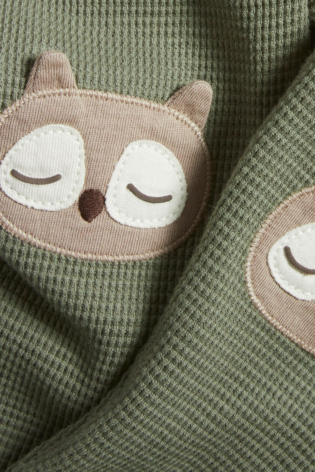 Legginsy z aplikacją - Zielony khaki - 1