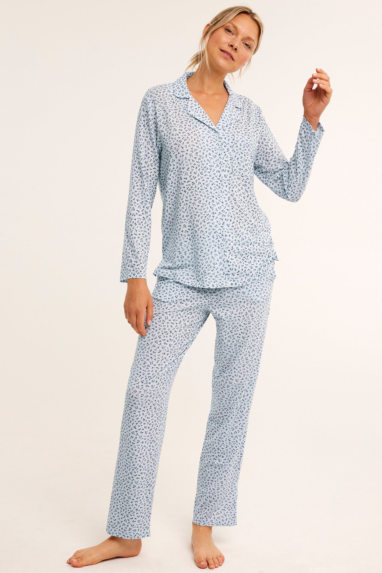 Pyjama - Vaaleansininen - 180cm / Storlek: S - 2