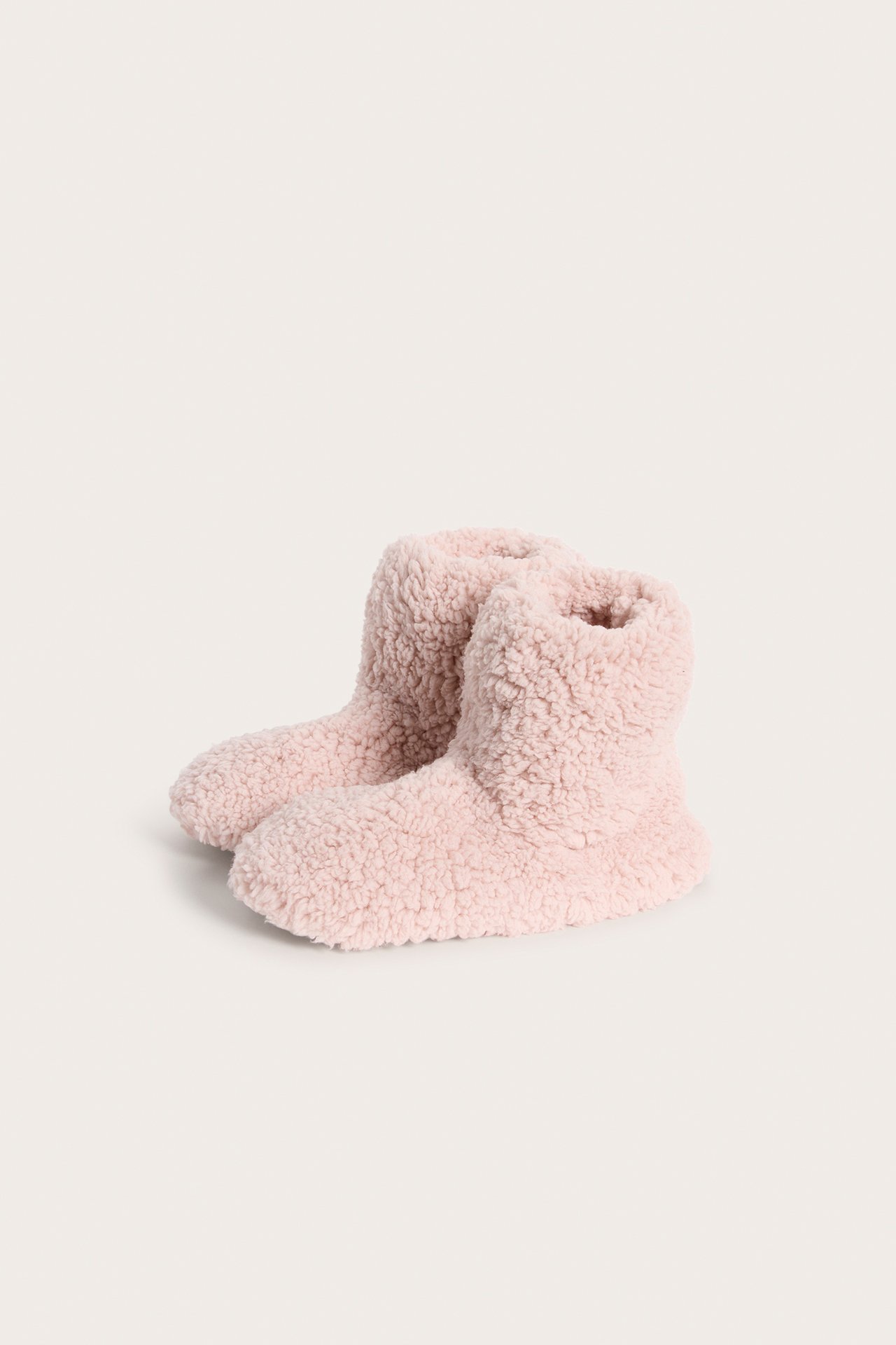 Fleecetofflor - Rosa - 1