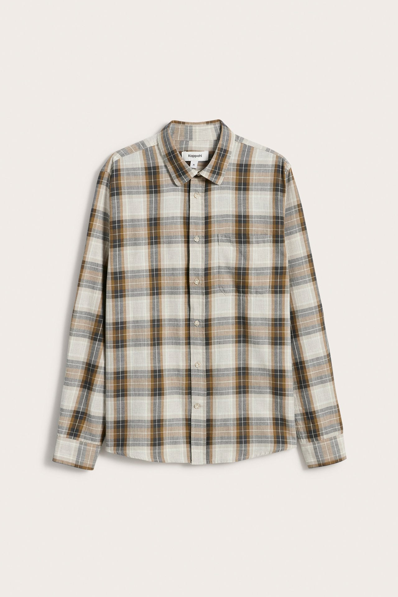 Rutig flanellskjorta - Brun - 5