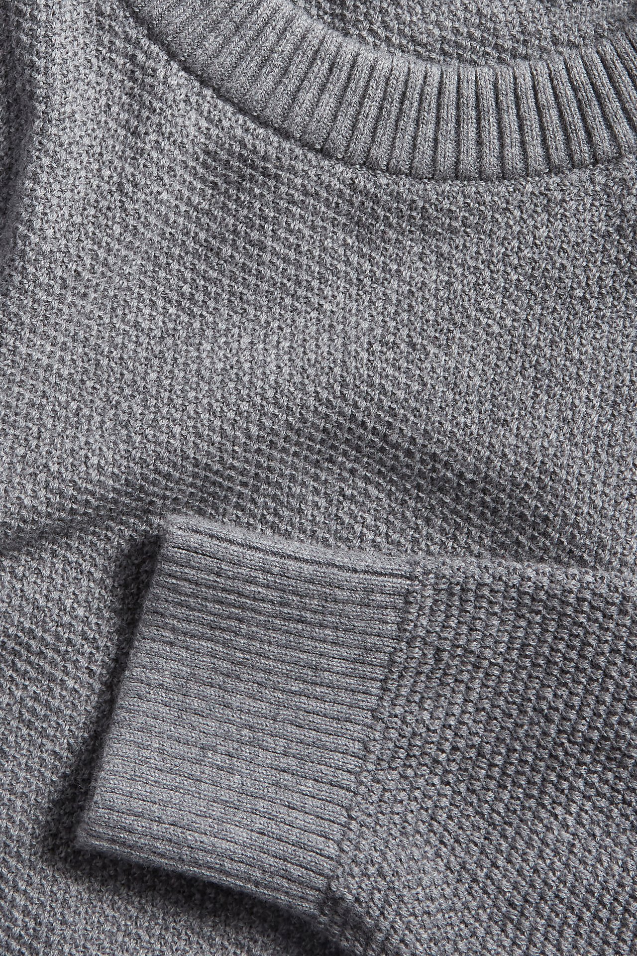 Dzianinowy sweter - Ciemnoszary - 2