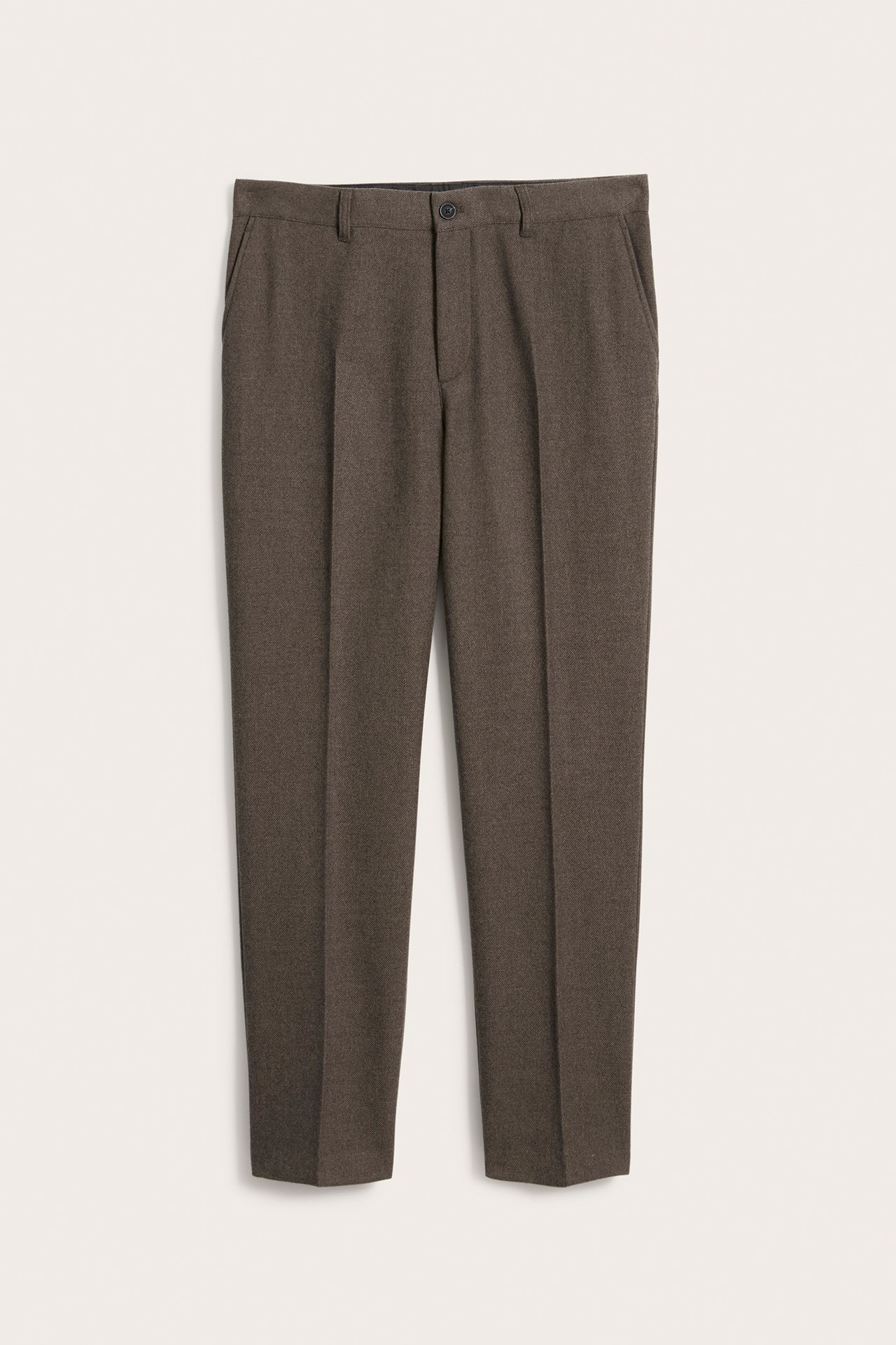 Chinos regular fit - Brunmelerad - 2