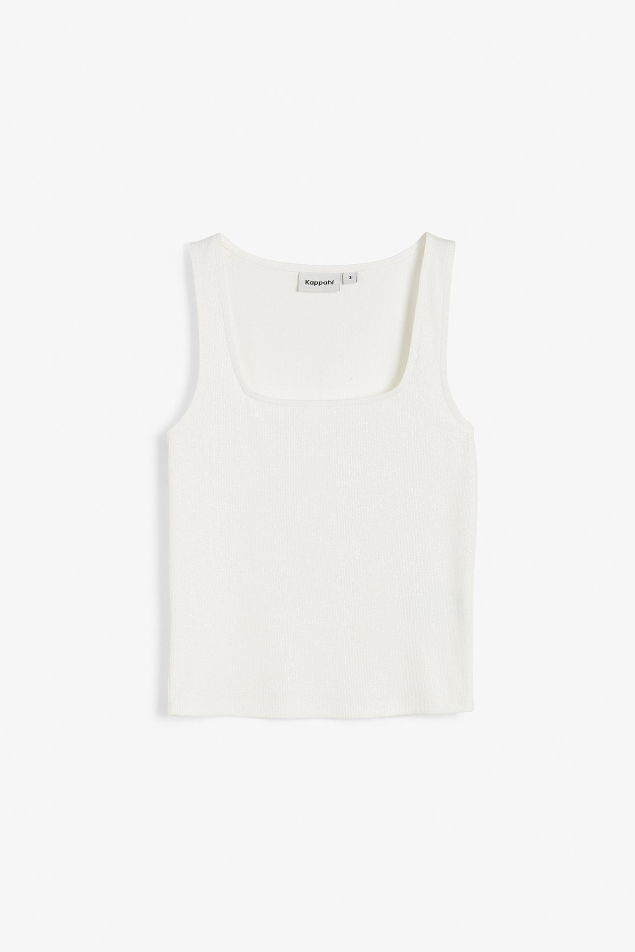 Prążkowana koszulka - Offwhite - 6