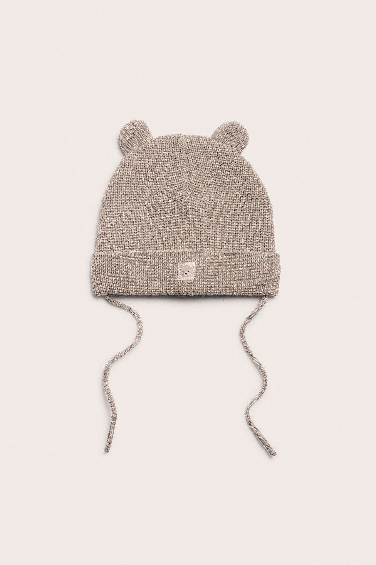 Lue i merinoull til baby - Melert beige - 4