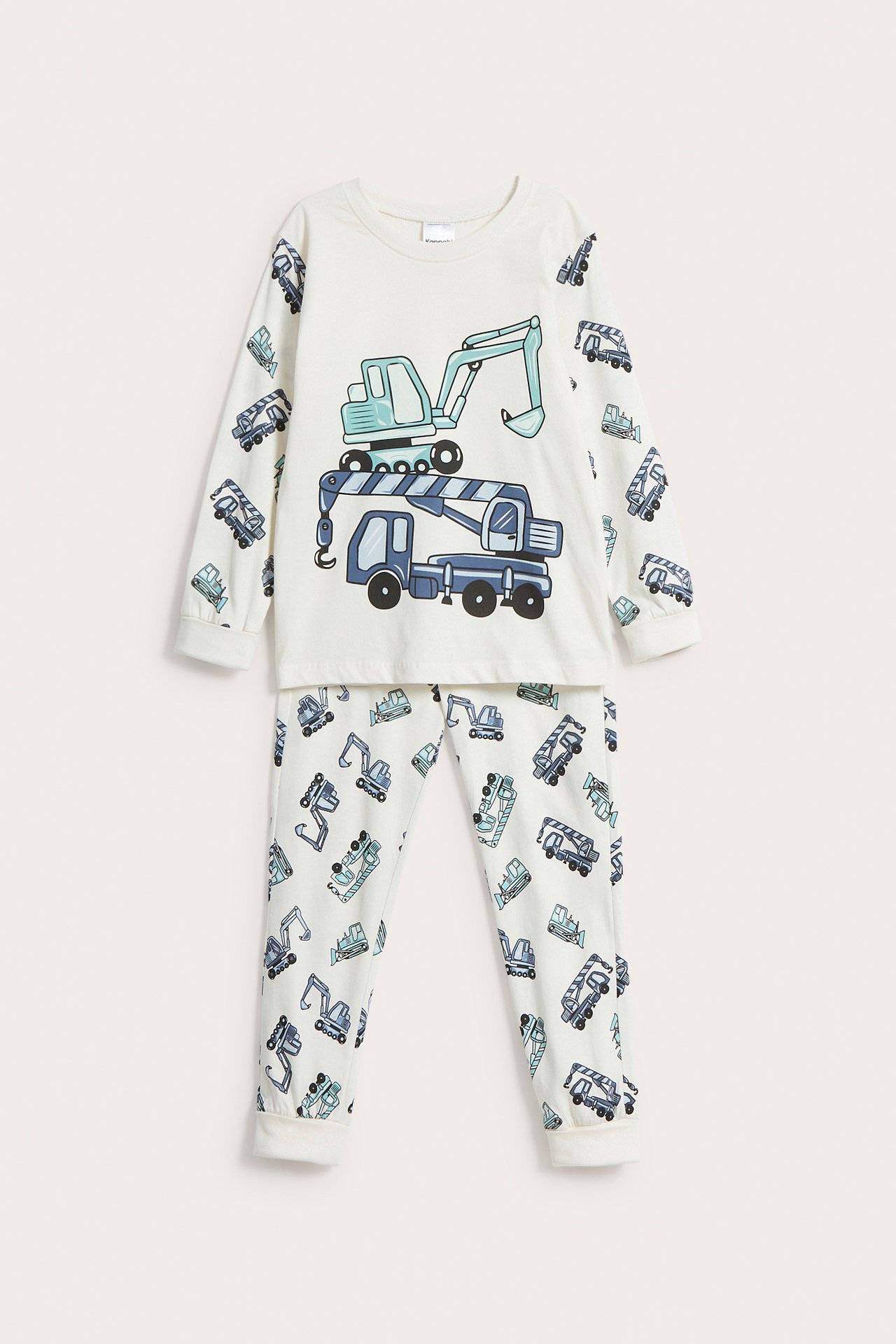 Langermet pyjamas - Offwhite - 2