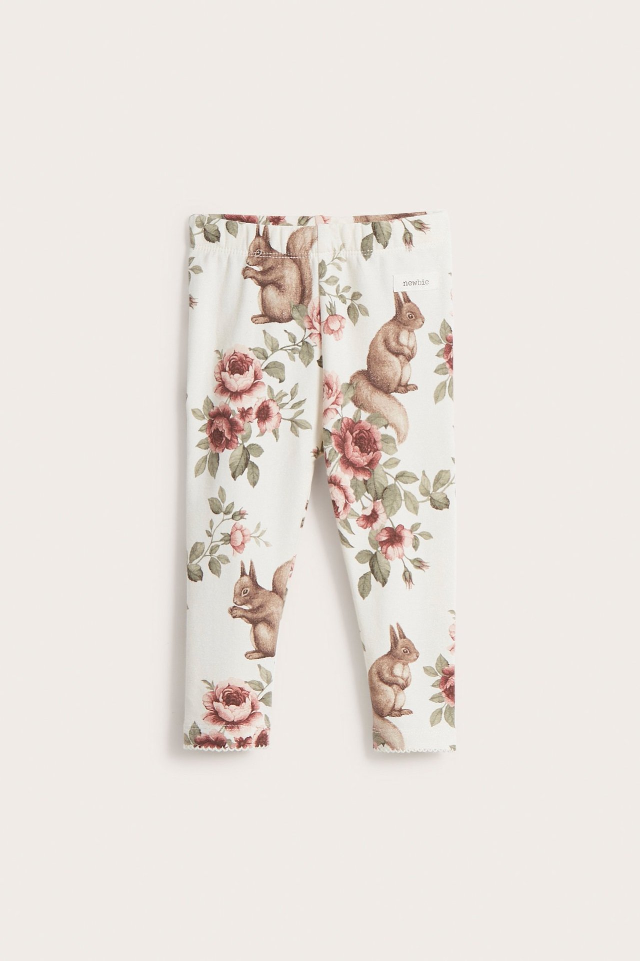 Djurmönstrade leggings baby - Offwhite - 2