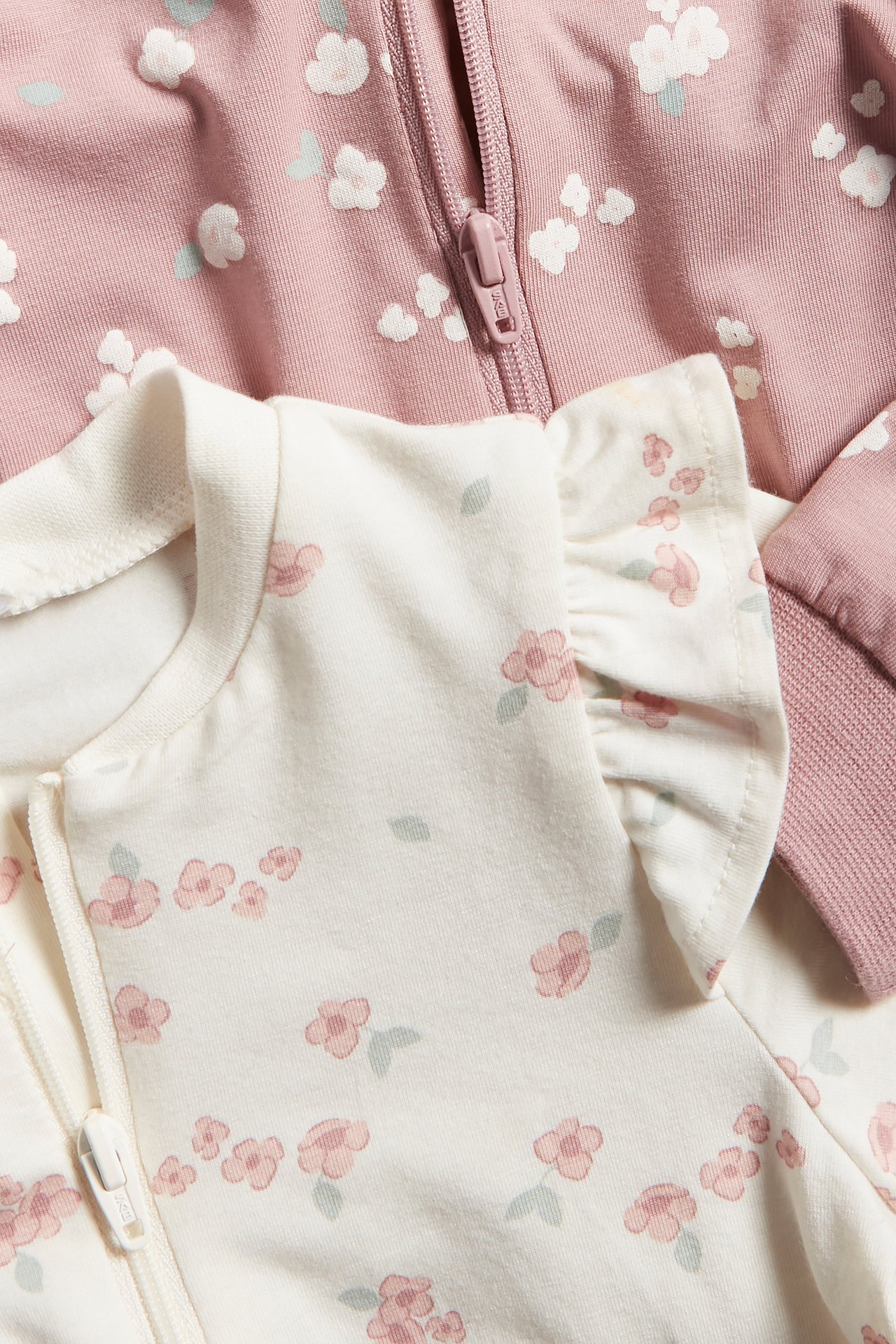 Kukkakuvioiset pikkulasten pyjamat, 2 kpl:n pakkaus - Luonnonvalkoinen - 5