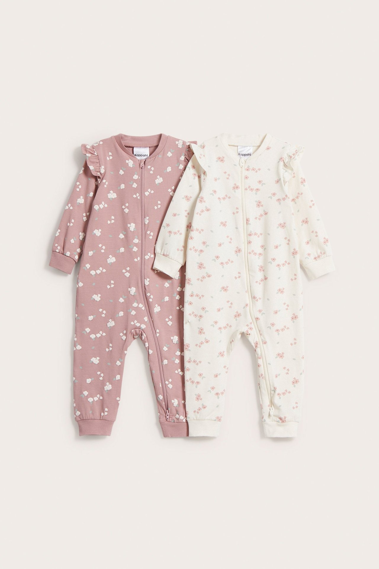 Blommig pyjamas 2-pack baby
