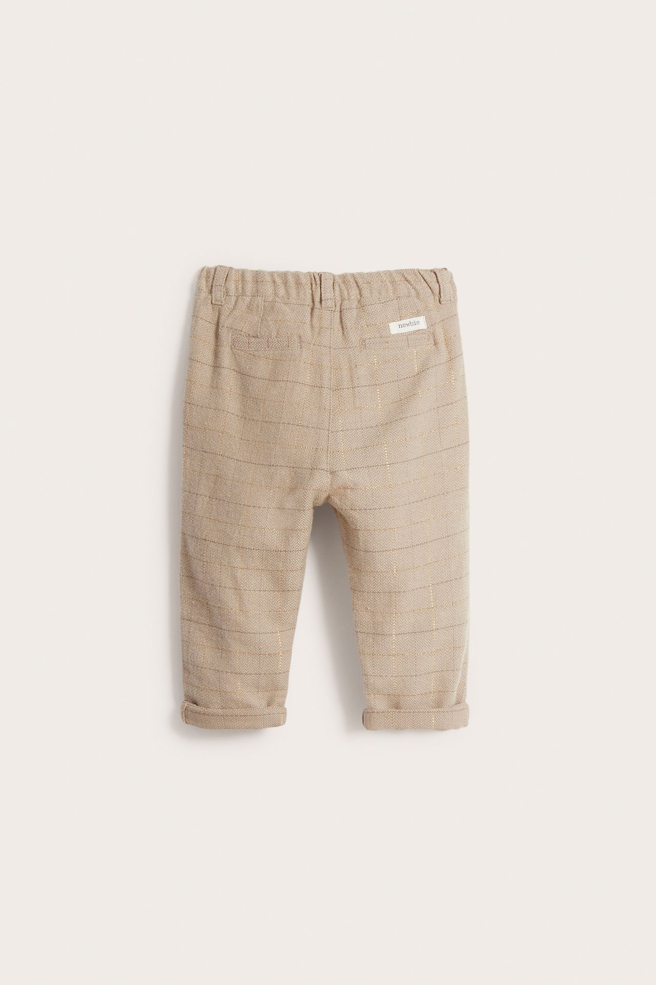 Mønstret bukse baby - Mørk beige - 7