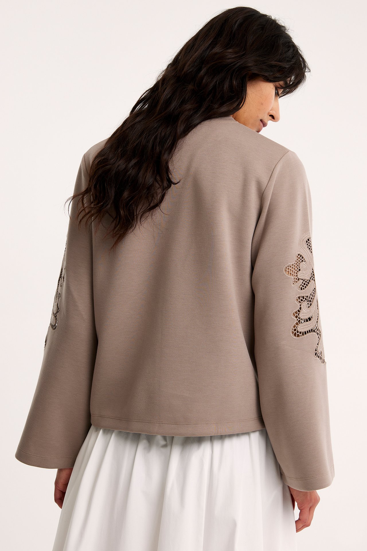 Topp i scuba - Mørk beige - 4