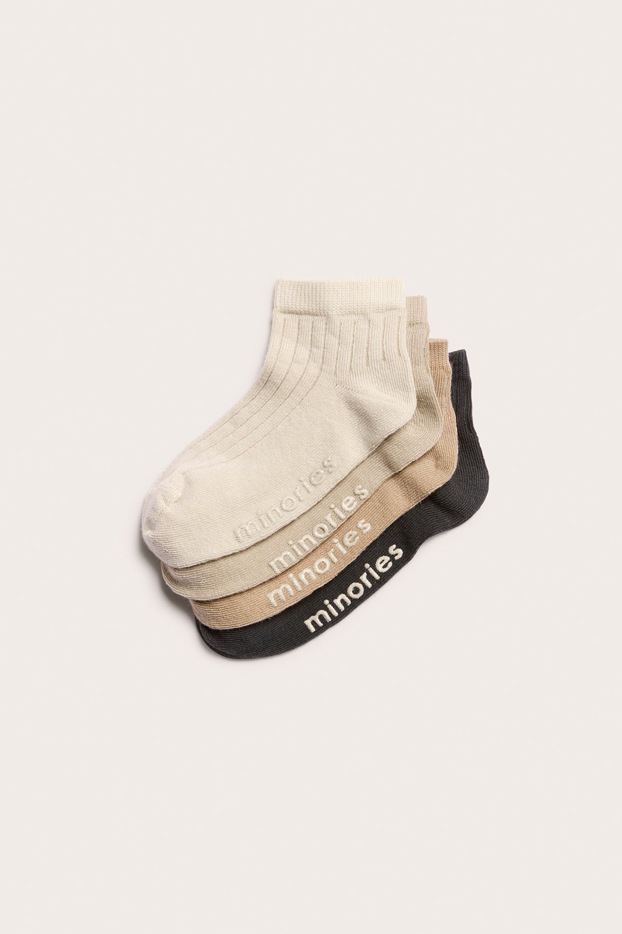 Strumpor 4-pack - Beige - 1