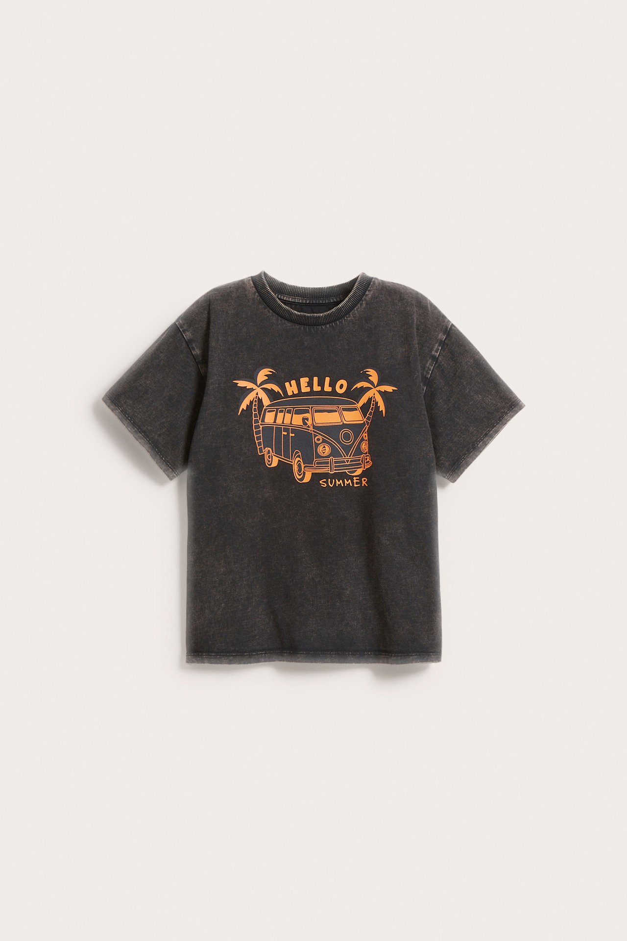 T-shirt z nadrukiem - Czarne - 2