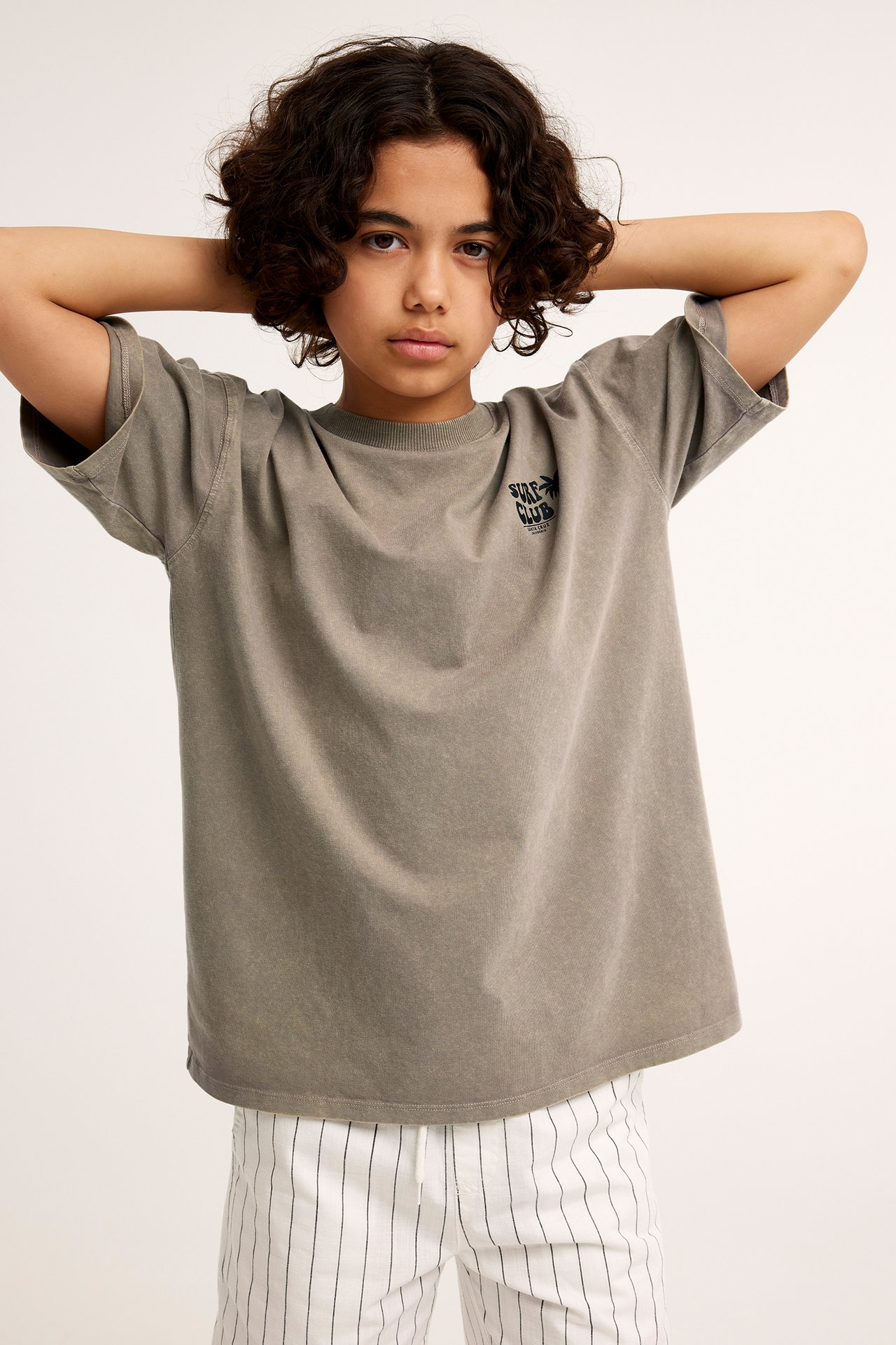 T-shirt z nadrukiem - Brązowy - 1