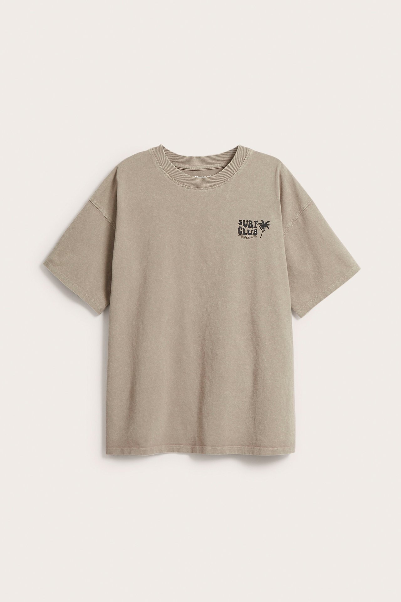 T-shirt z nadrukiem - Brązowy - 5