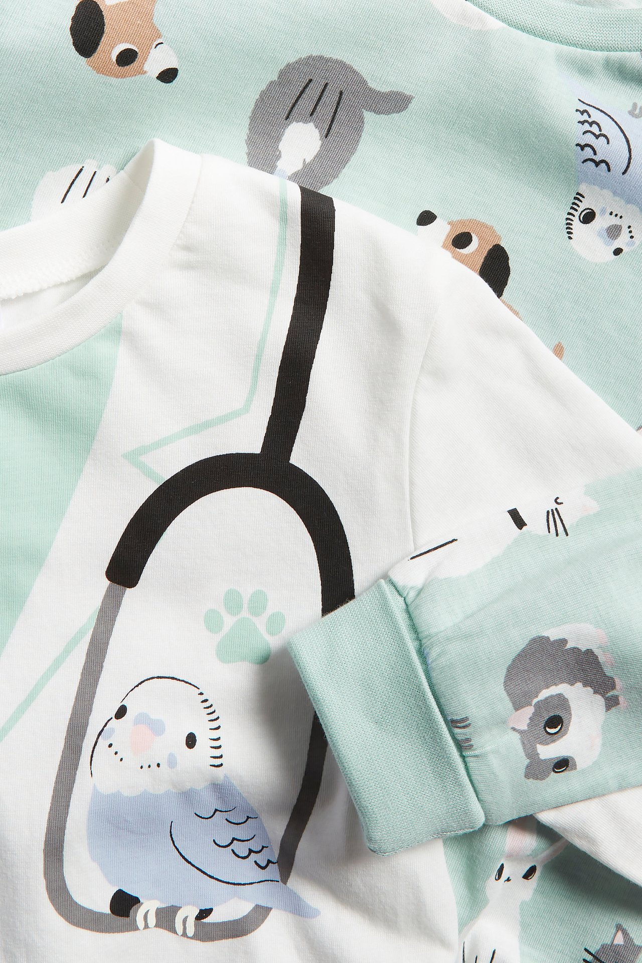 Pyjamas veterinär 2-pack - Ljusturkos - 8