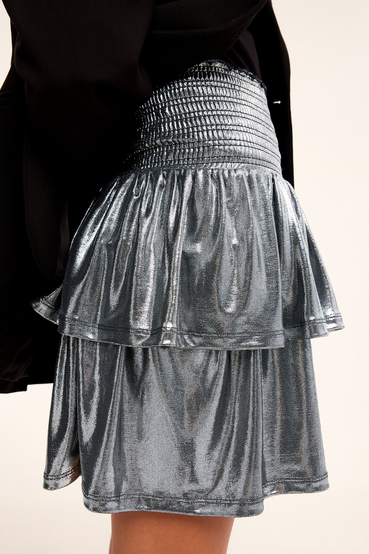 Kjol med smock - Silver - 4