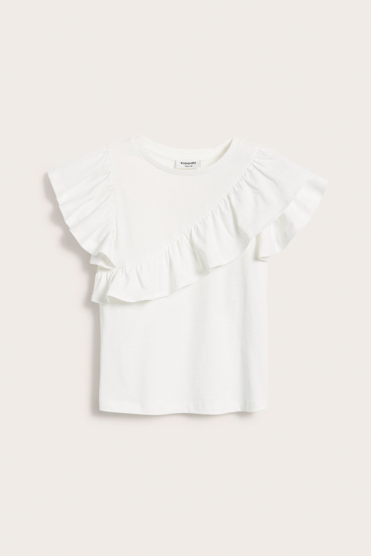 Top z rękawami typu motylek - Offwhite - 2