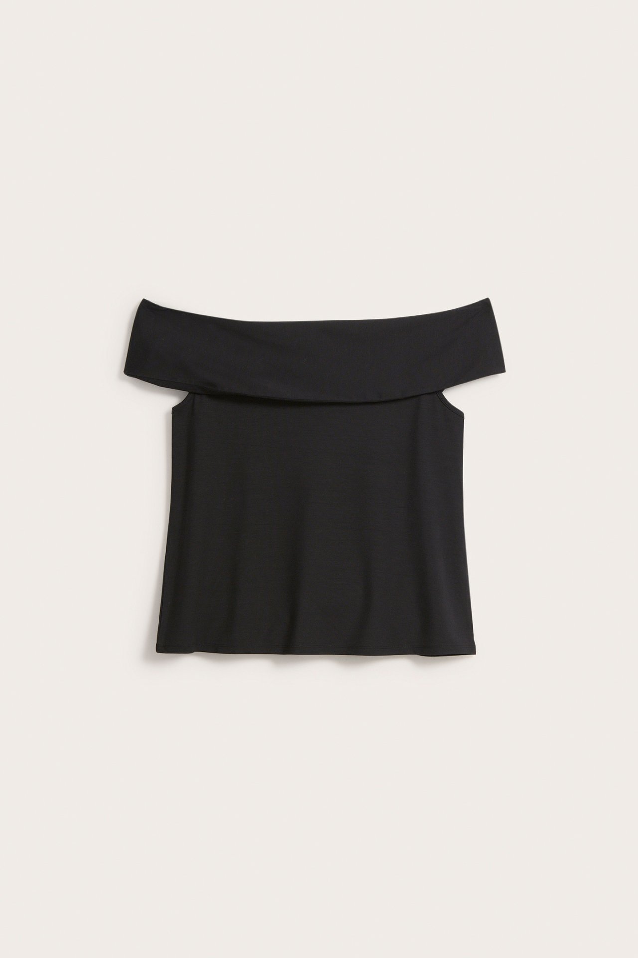 Off shoulder-topp - Svart - 6
