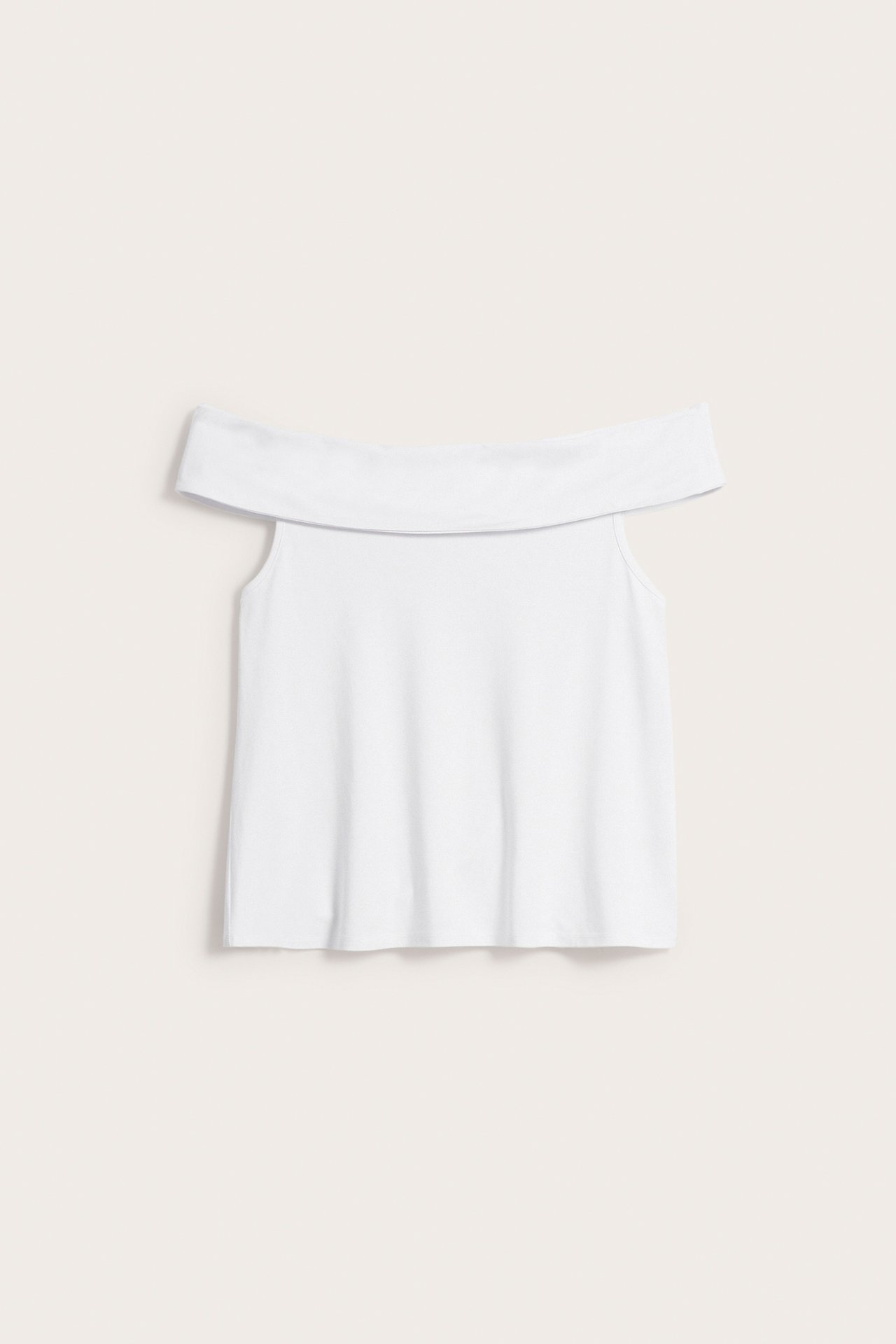 Off shoulder-topp - Hvit - 5