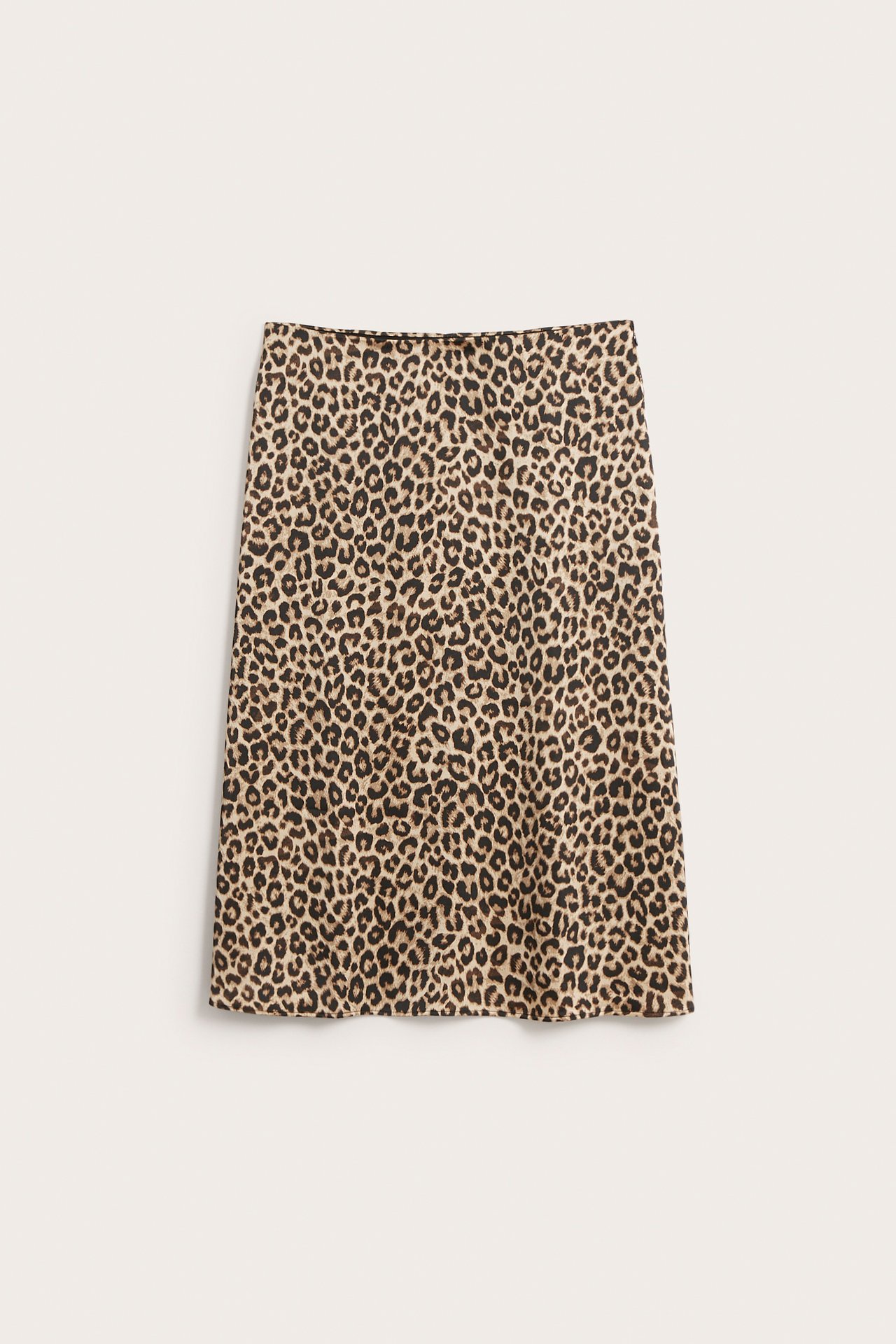 Satinkjol i leopardmönster - Beige - 7