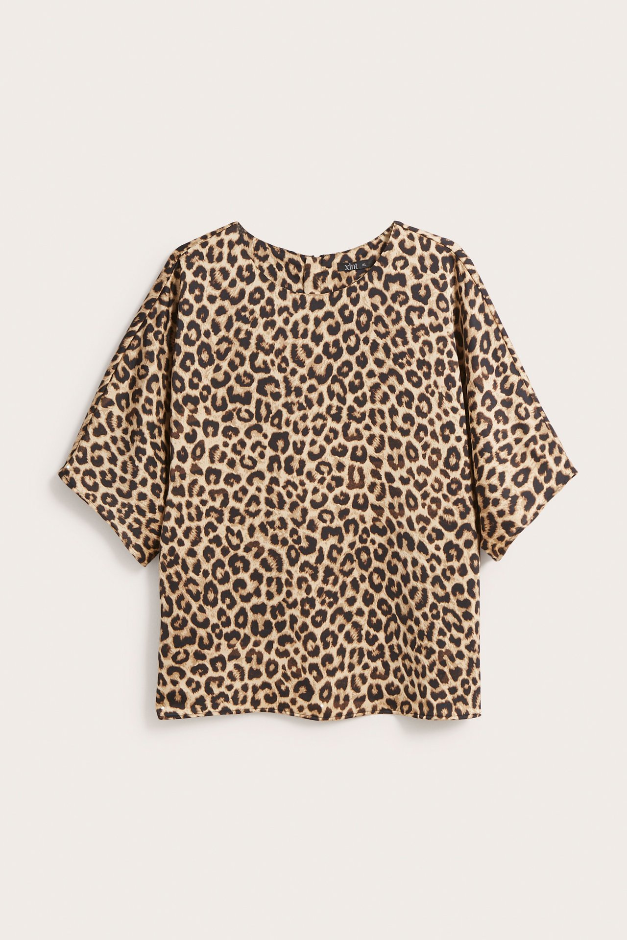 Leopardmønstret bluse - Beige - 7