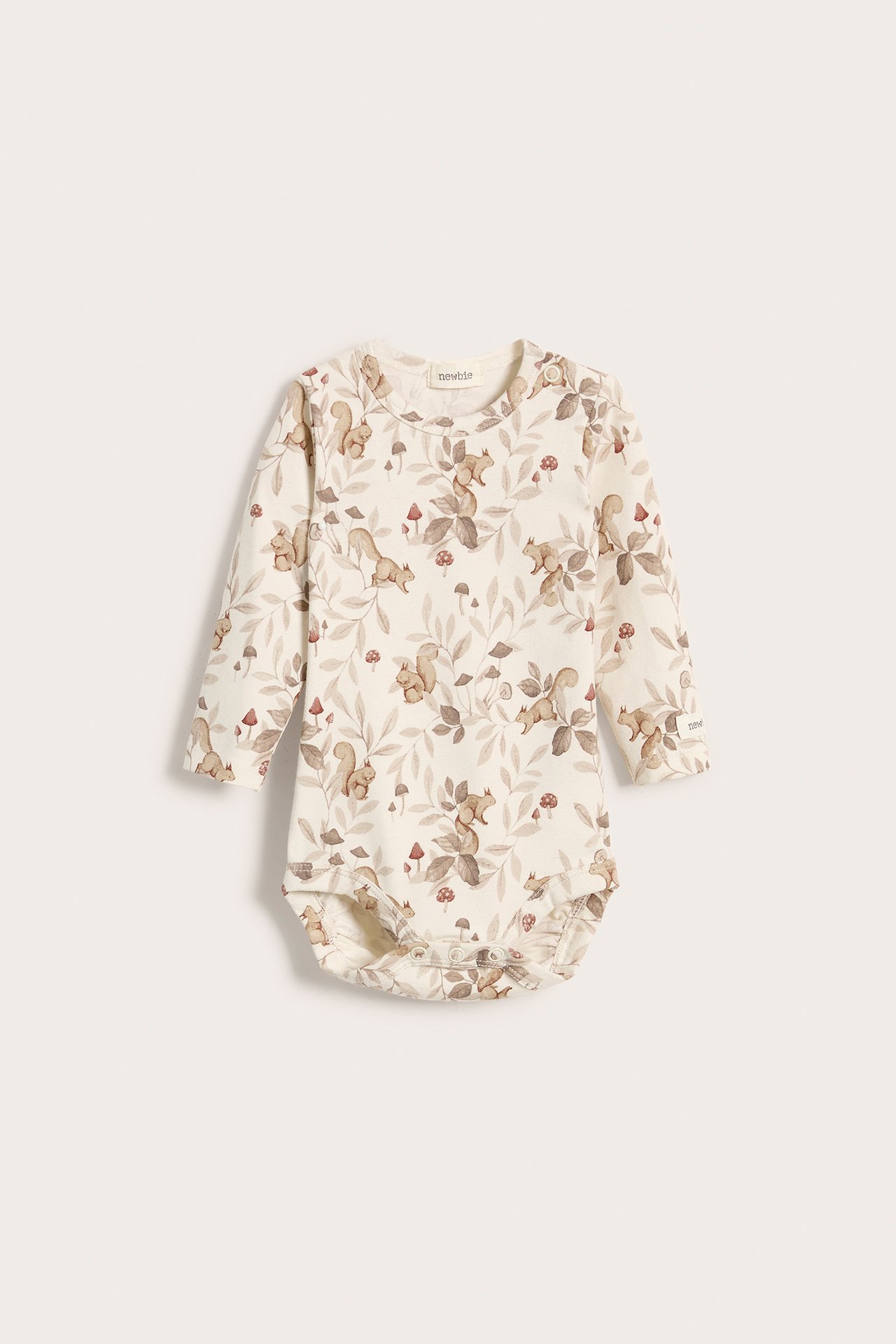 Mønstret body baby - Offwhite - 2