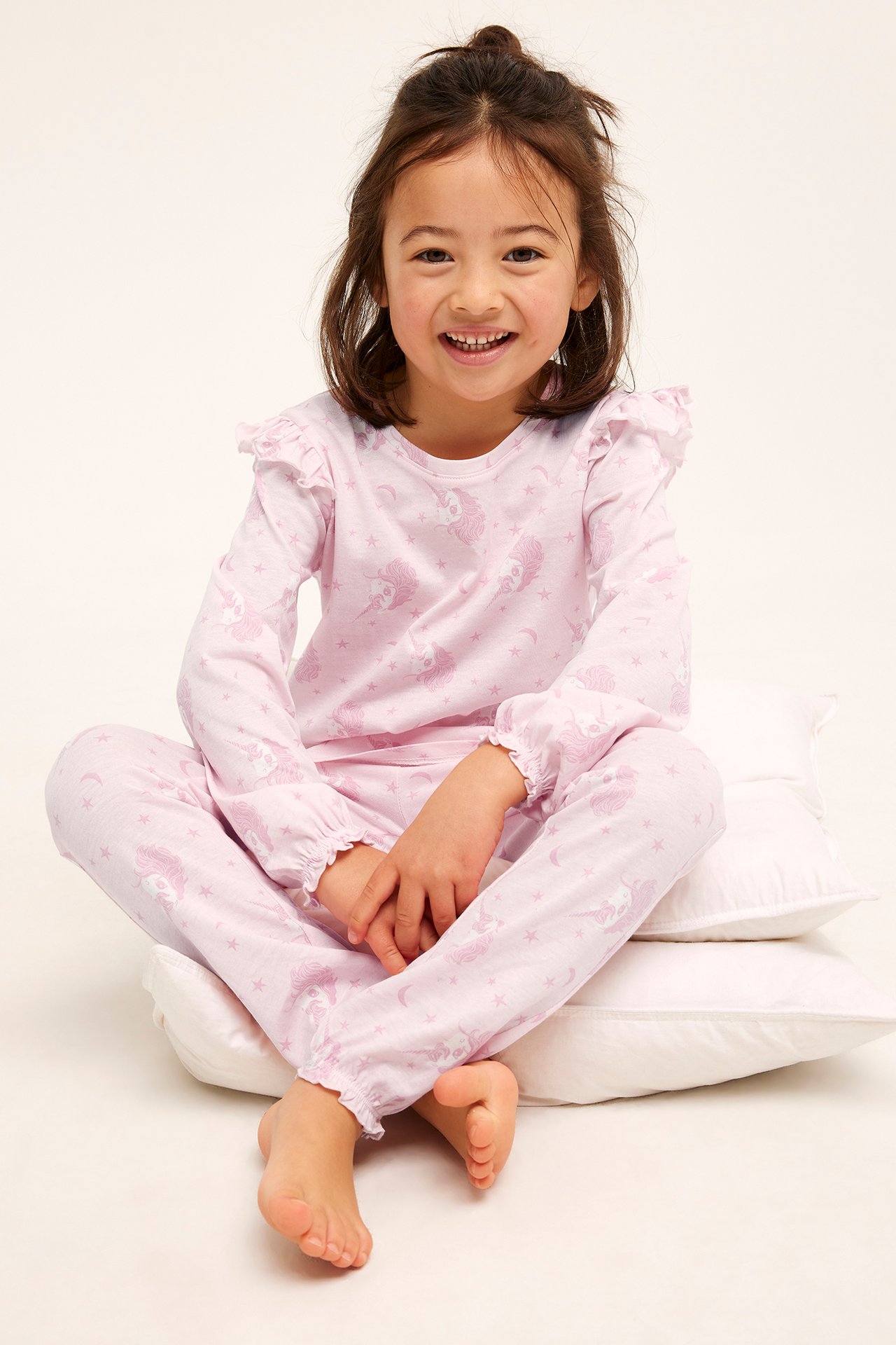 Kuviollinen pyjama - Pinkki - 1