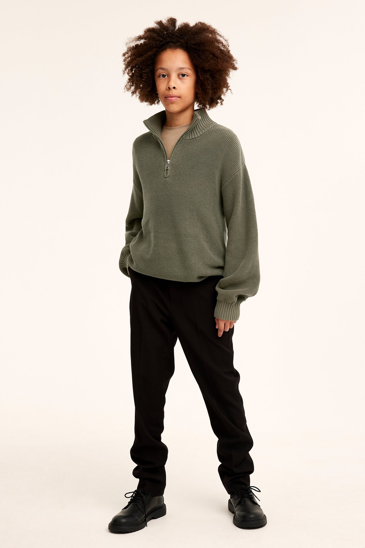 Half-zip-pusero - Vihreä - 2