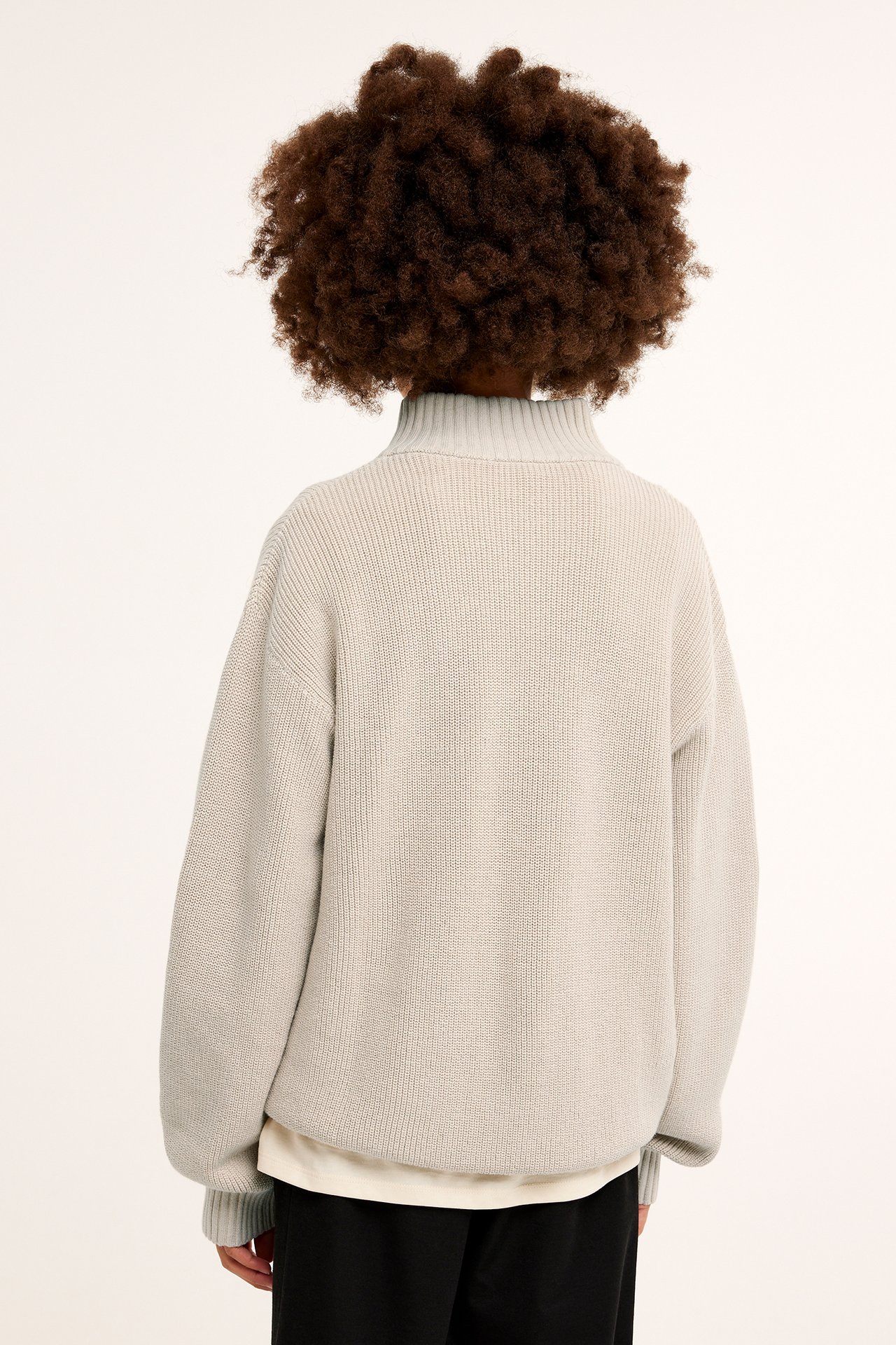Half-zip-pusero - Beige - 6