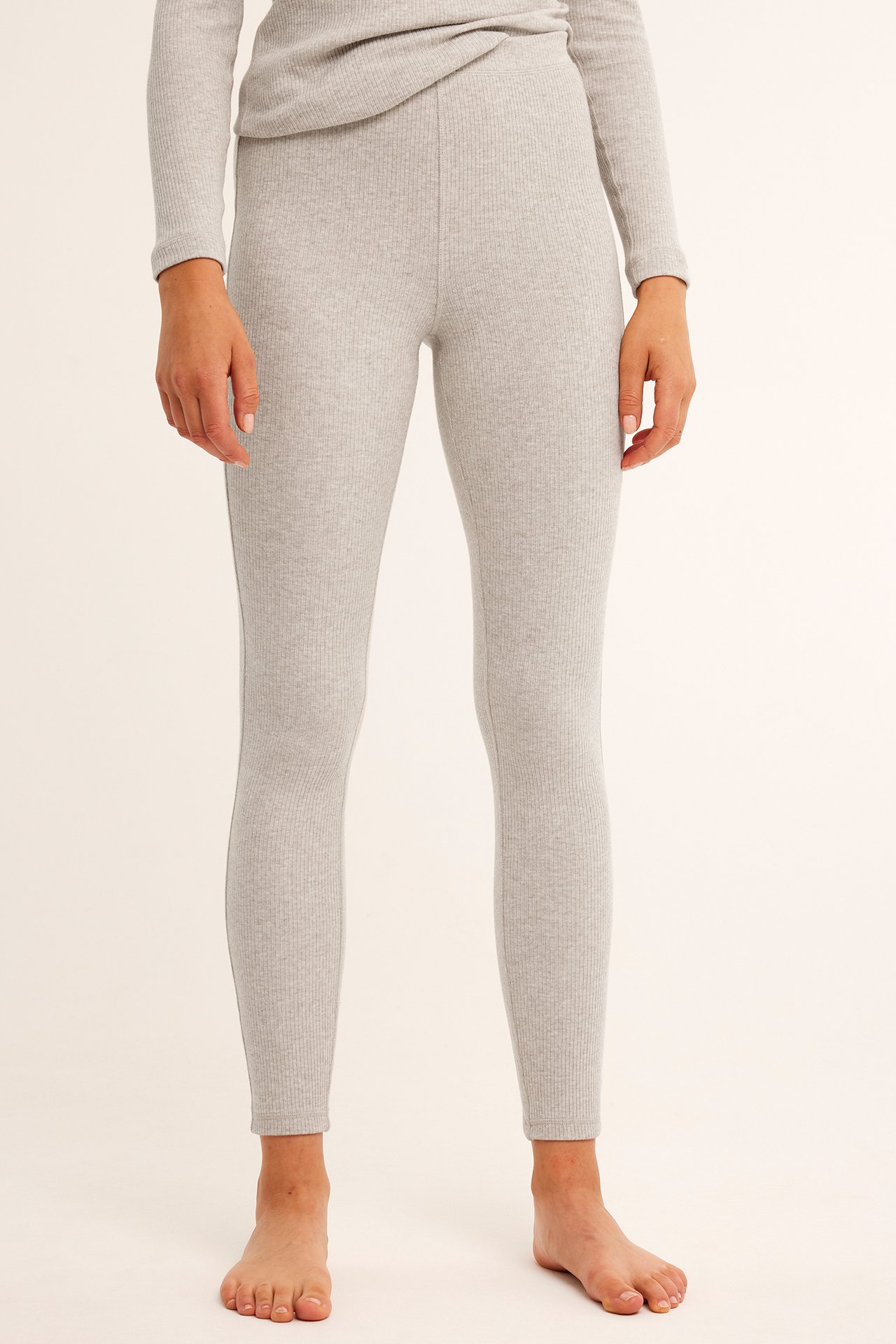 Legginsy Loungewear - Jasnobeżowy - 180cm / Storlek: S - 3