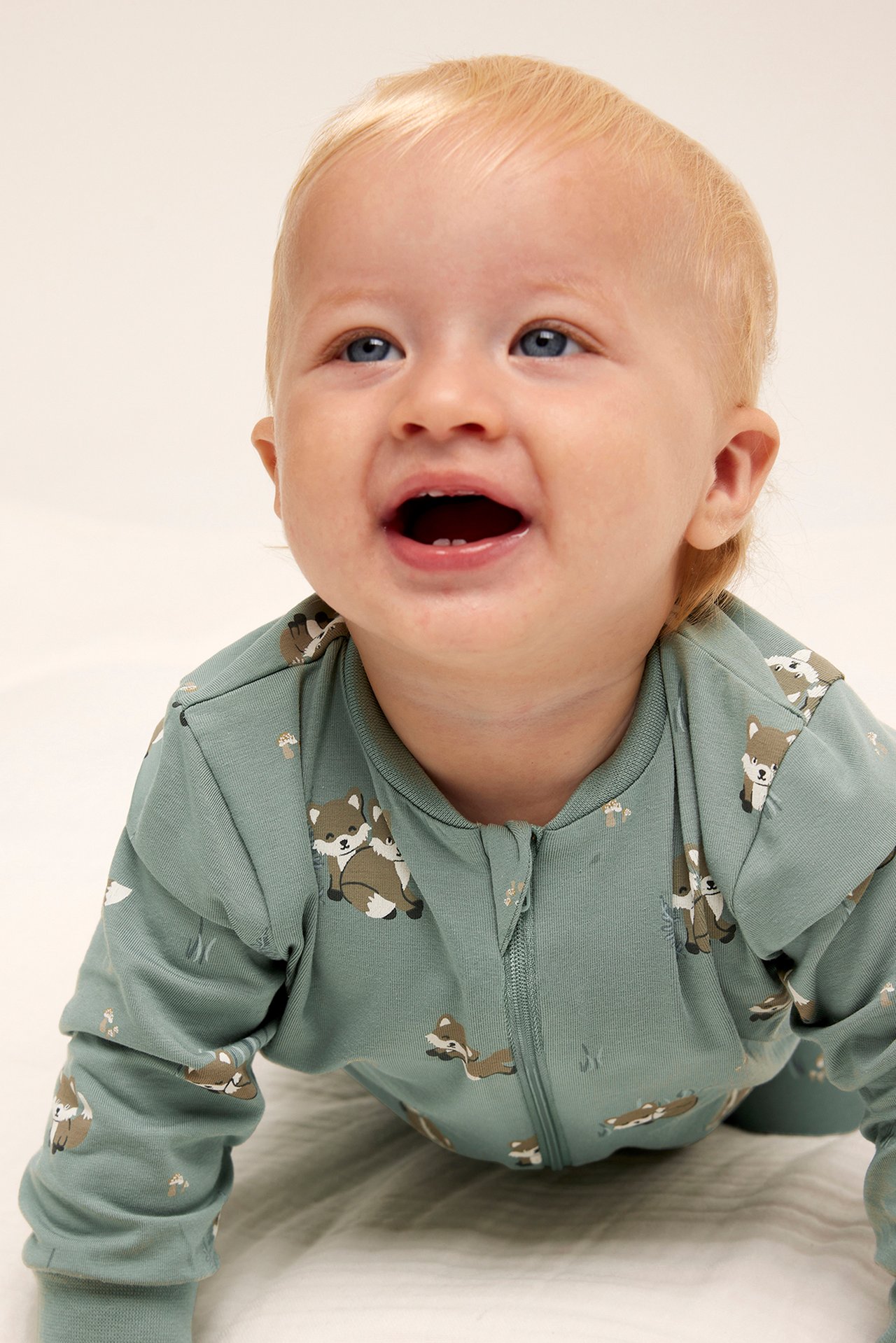 Mönstrad pyjamas 2-pack - Ljusgrön - 4