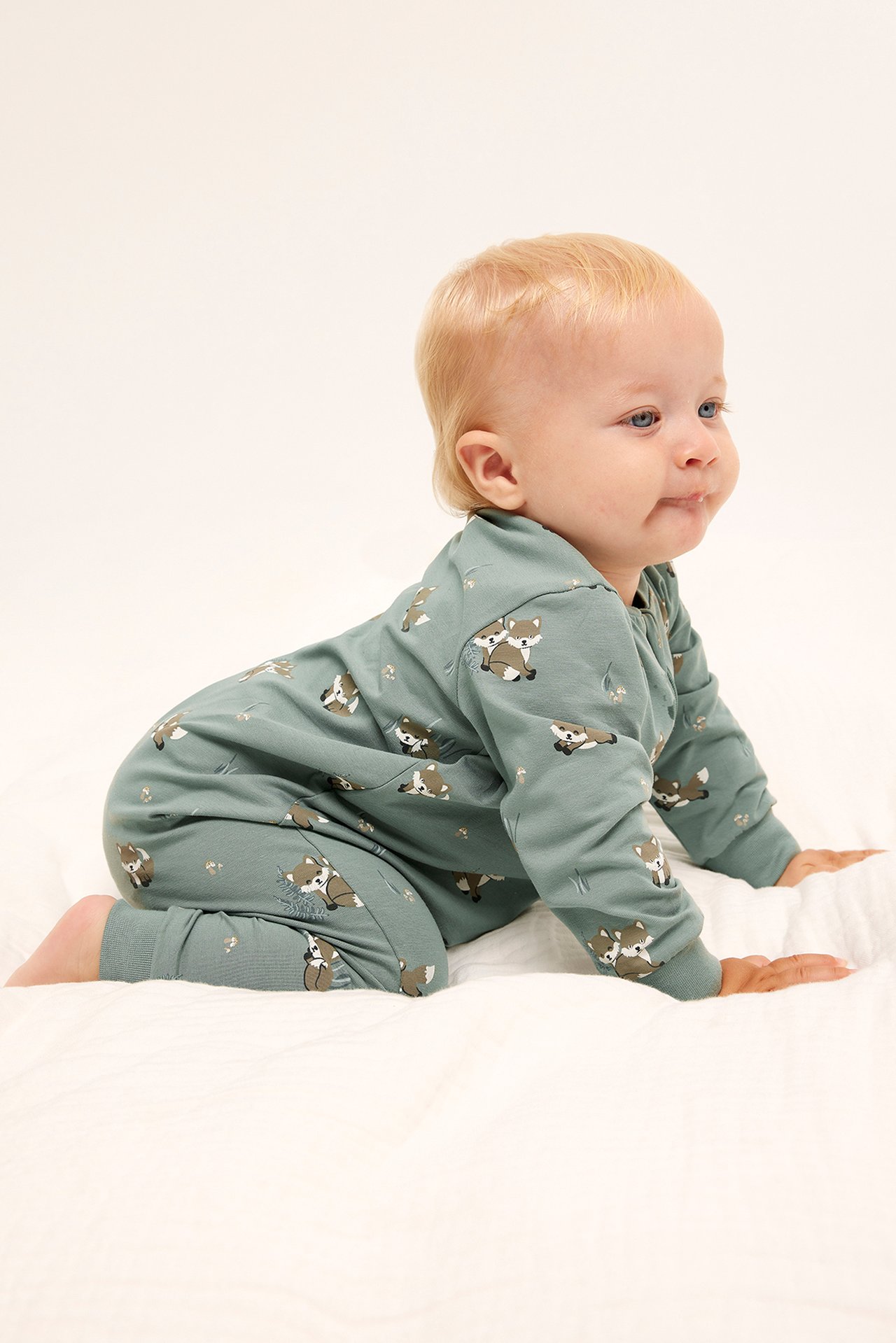 Mönstrad pyjamas 2-pack - Ljusgrön - 7