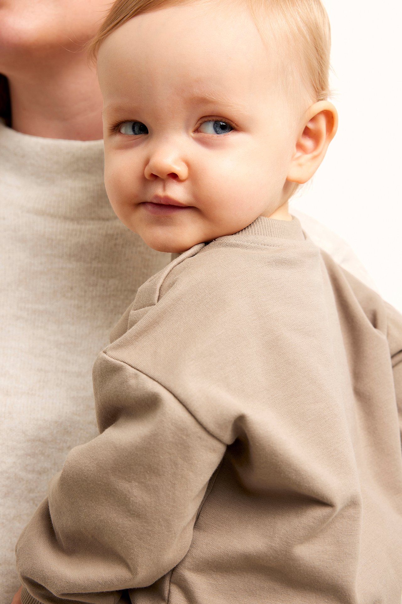 Sweatshirt med tryck baby - Beige - 2