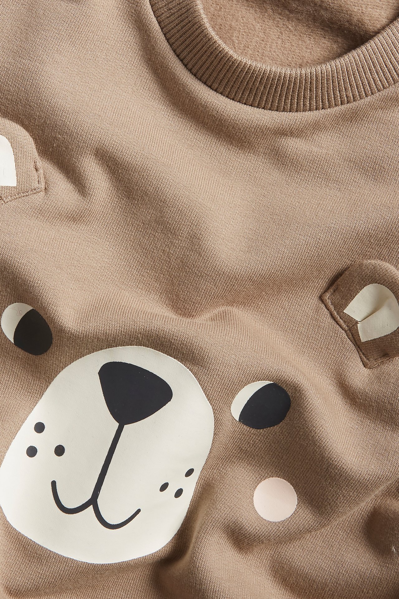 Sweatshirt med tryck baby - Beige - 6