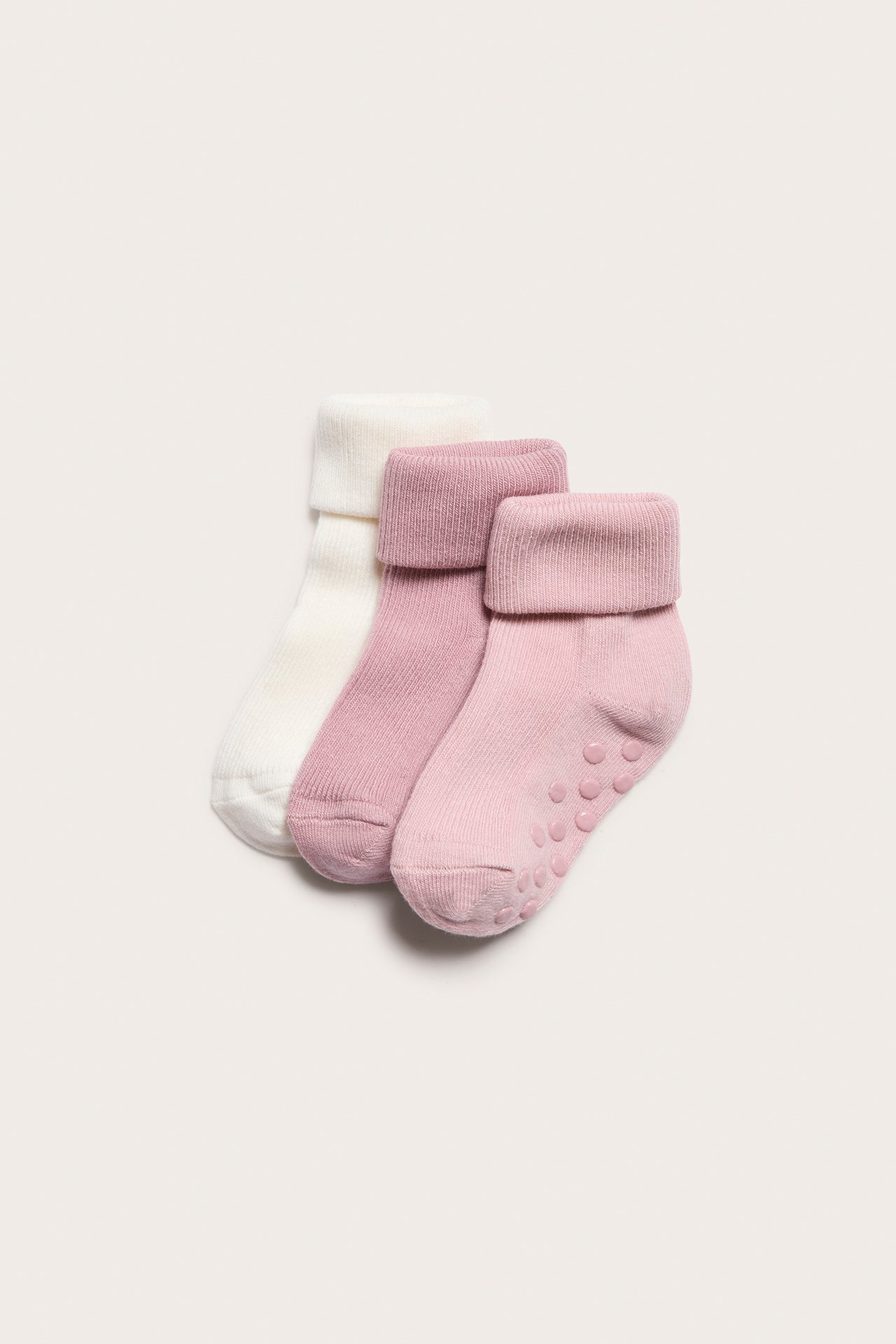 3 paria sukkia - Pinkki - 1