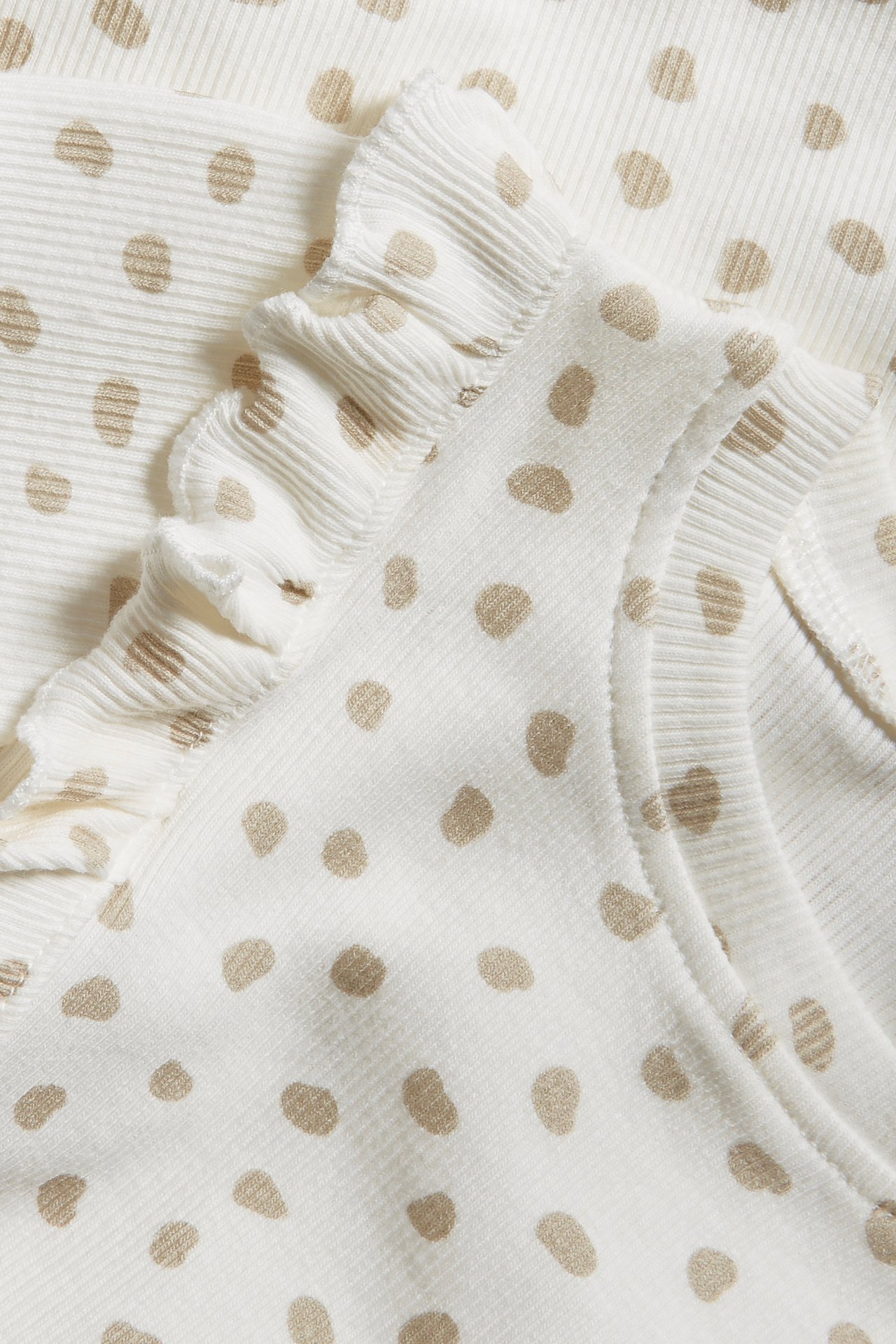 Body we wzory, z falbanami - Offwhite - 5