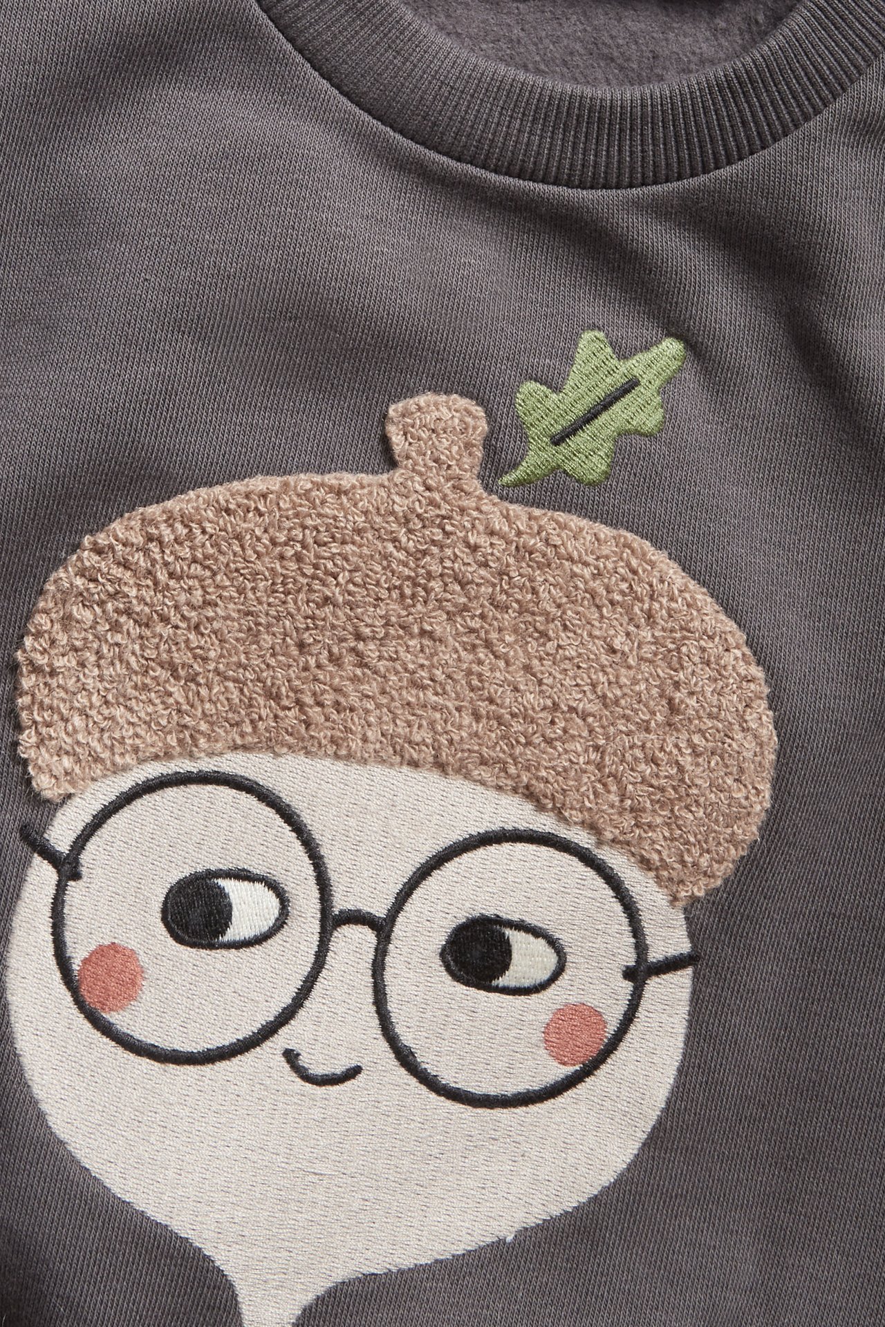 Sweatshirt med trykk - Svart - 1
