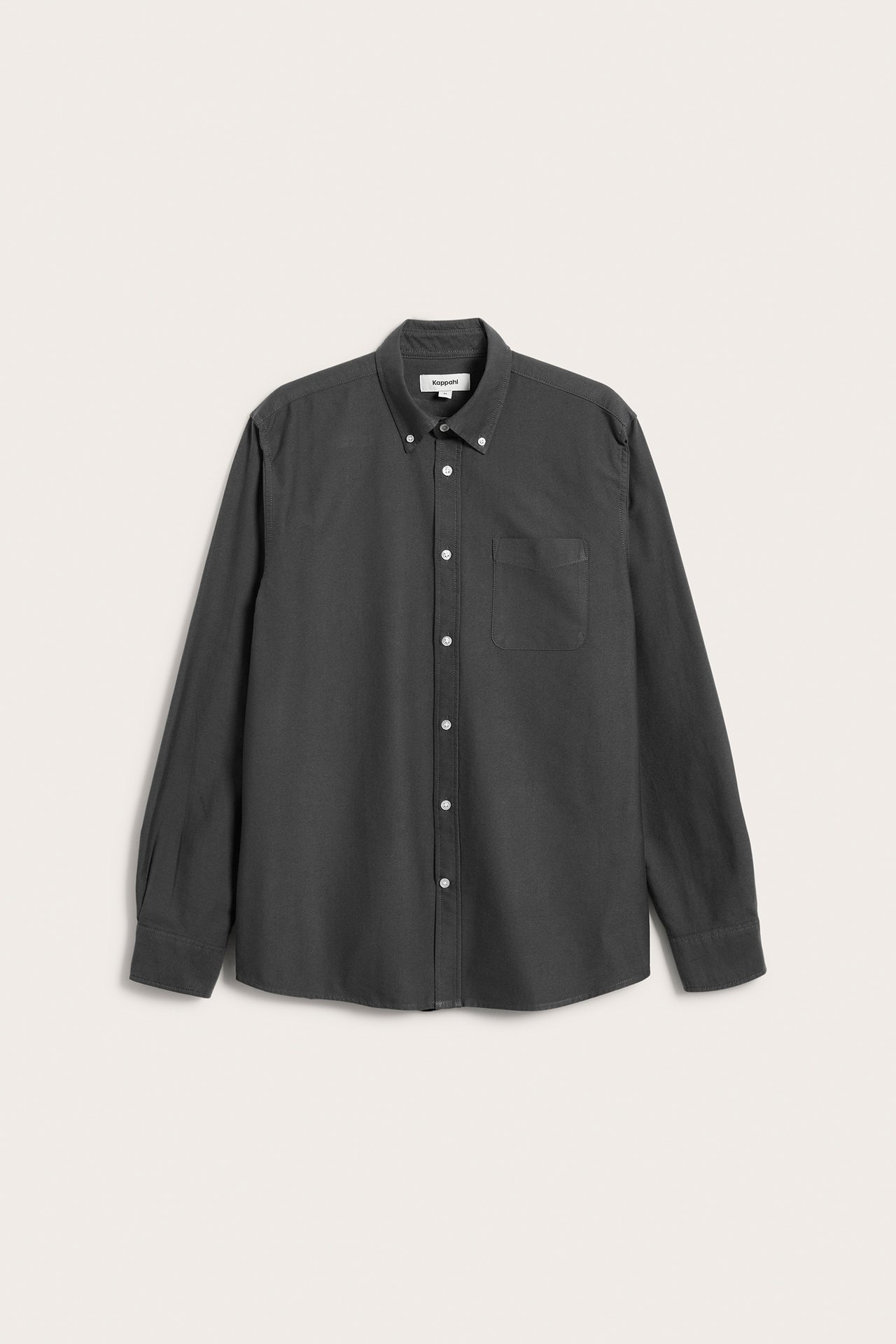 Oxfordpaita regular fit - Tummanharmaa - 6